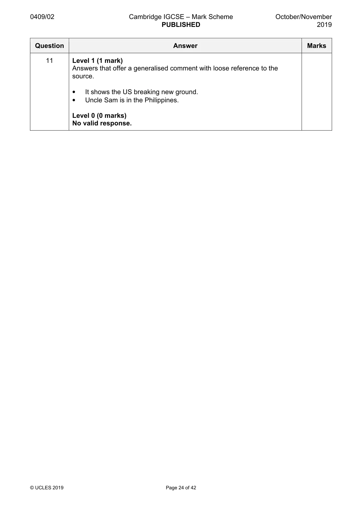 Mark scheme, page 24 of 42