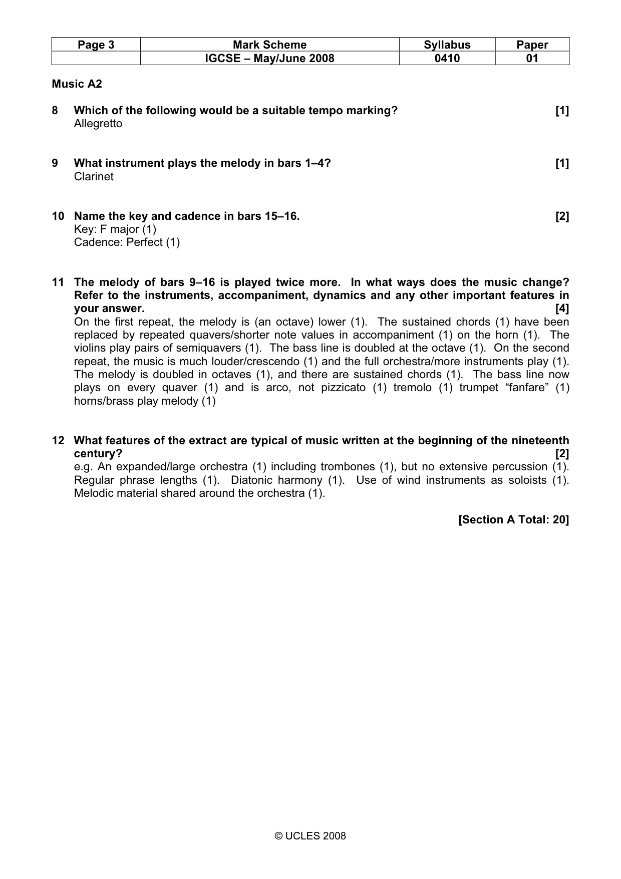 Mark scheme, page 3 of 7