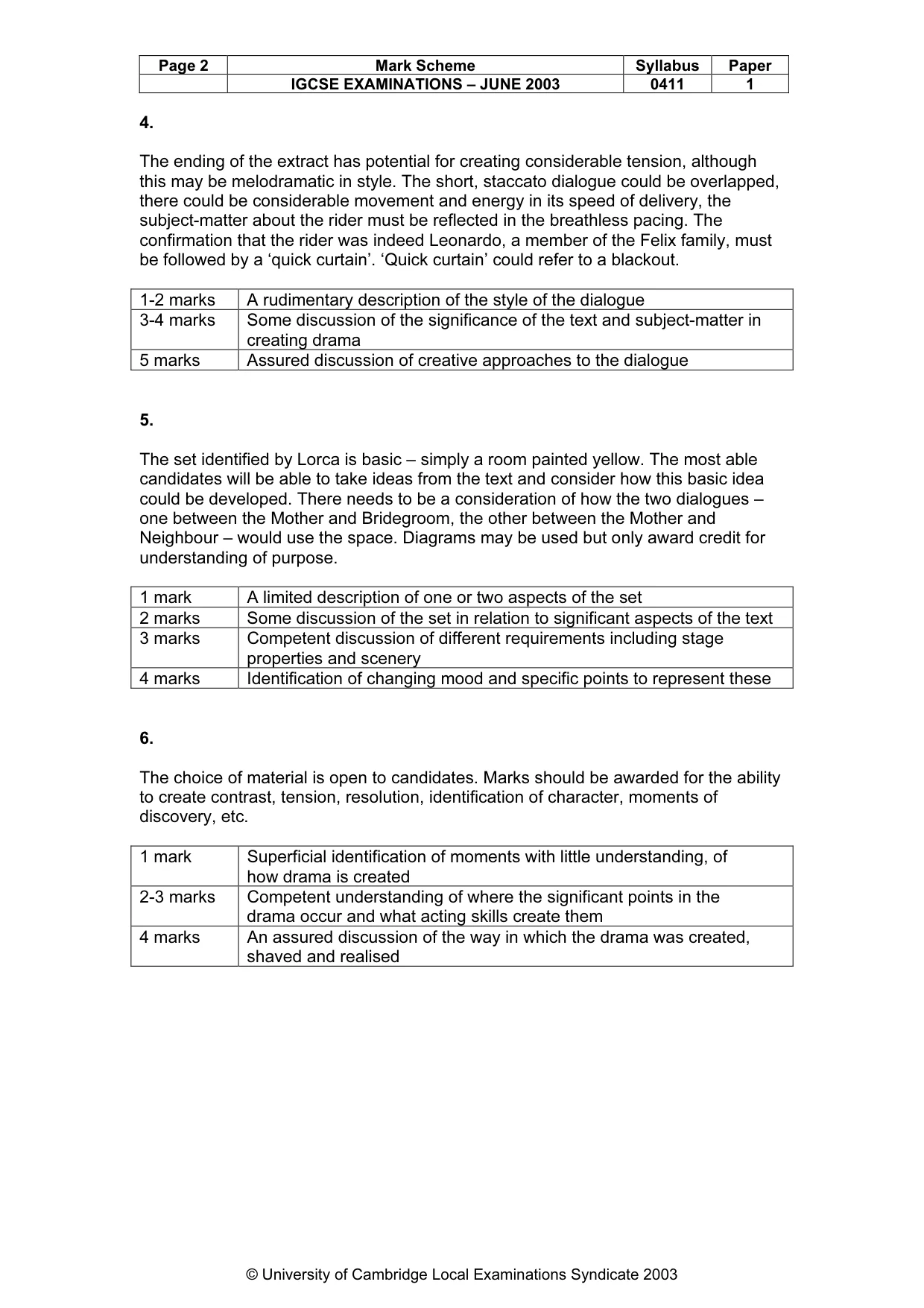 Mark scheme, page 3 of 11