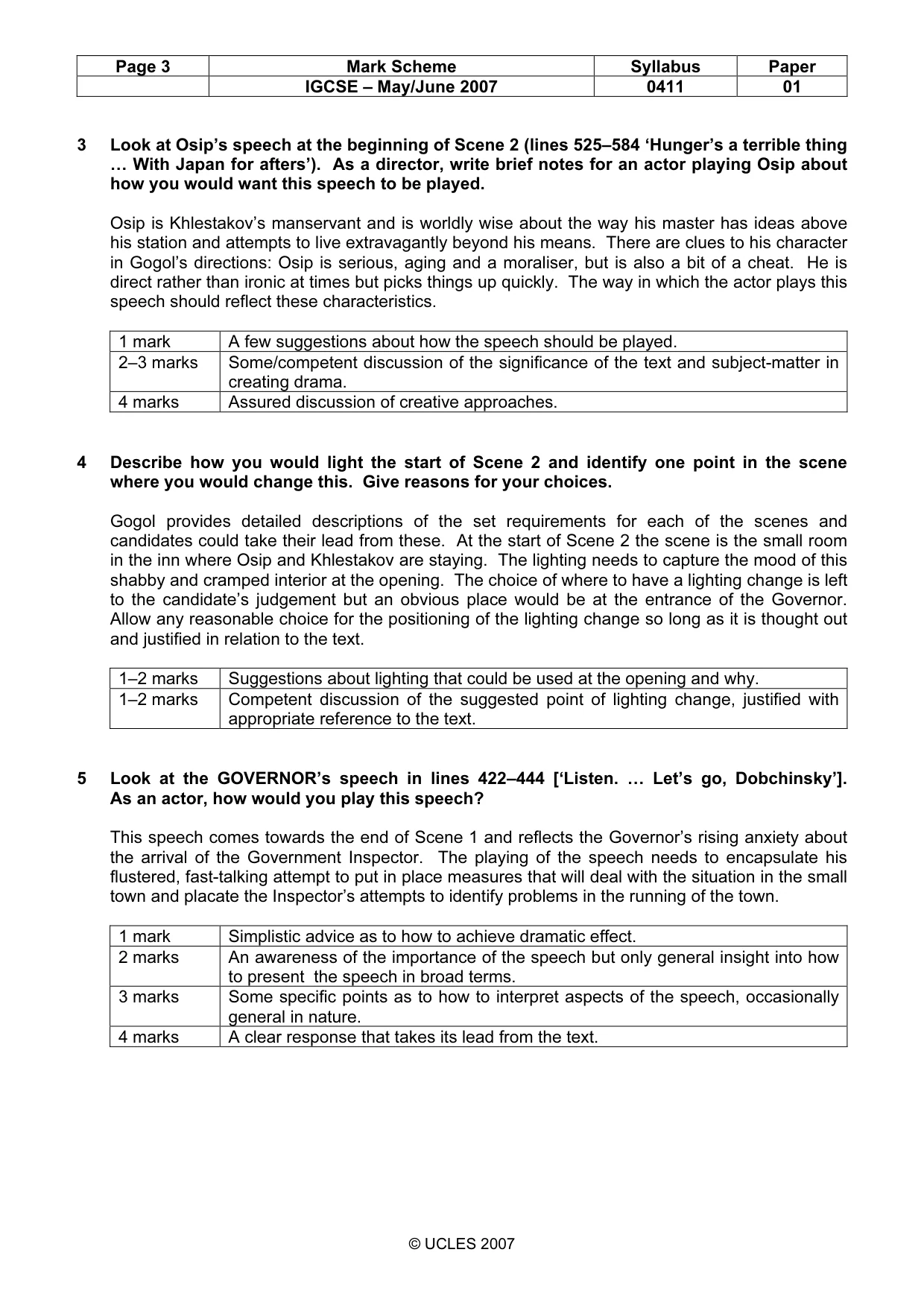Mark scheme, page 3 of 10