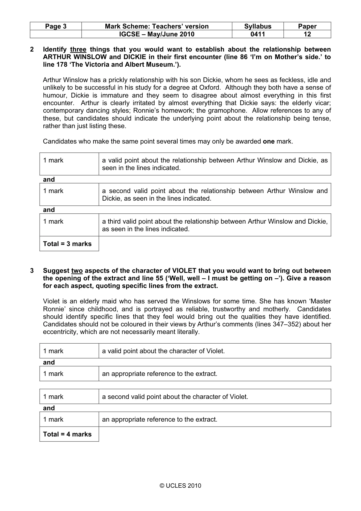 Mark scheme, page 3 of 14