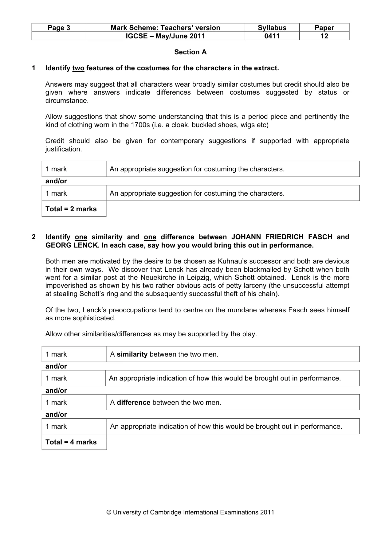 Mark scheme, page 3 of 16