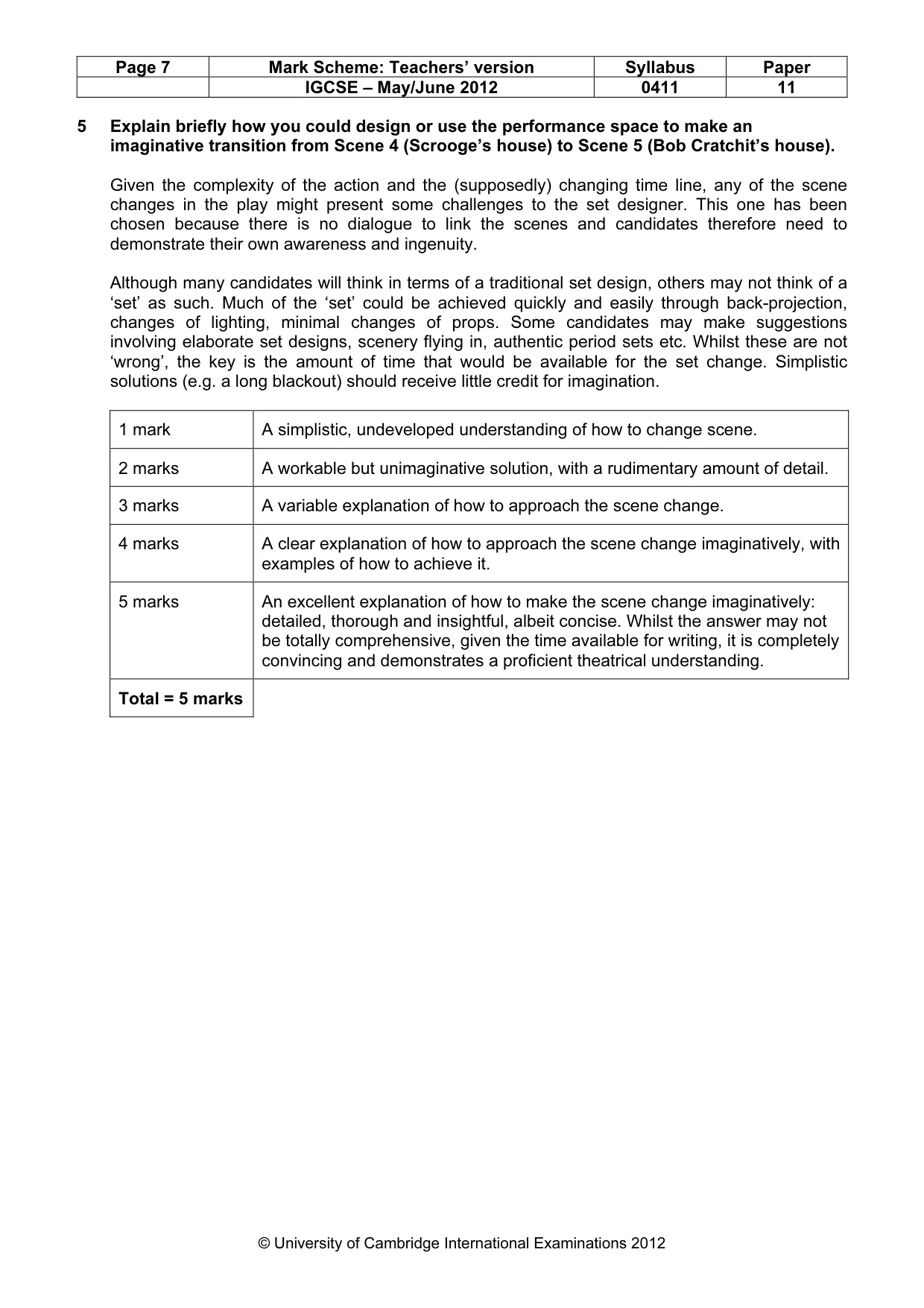Mark scheme, page 7 of 22