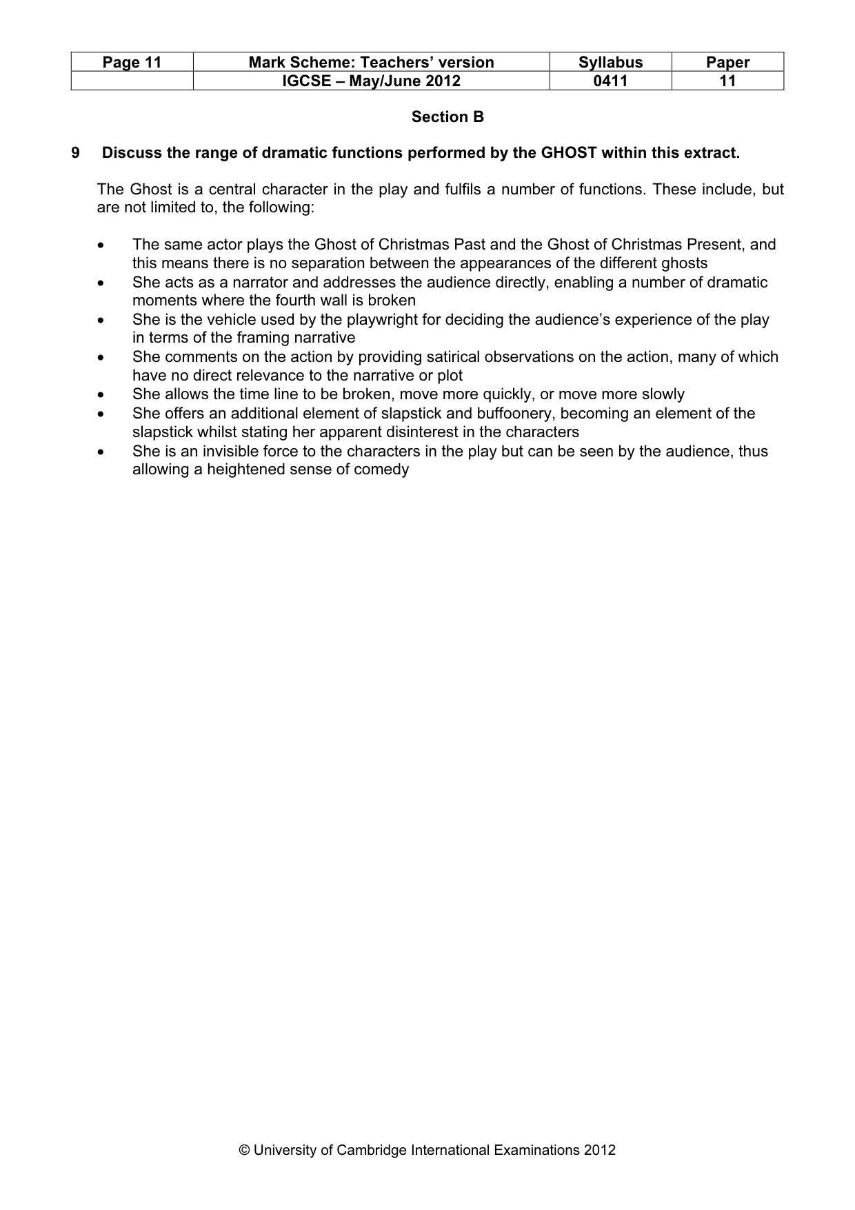Mark scheme, page 11 of 22