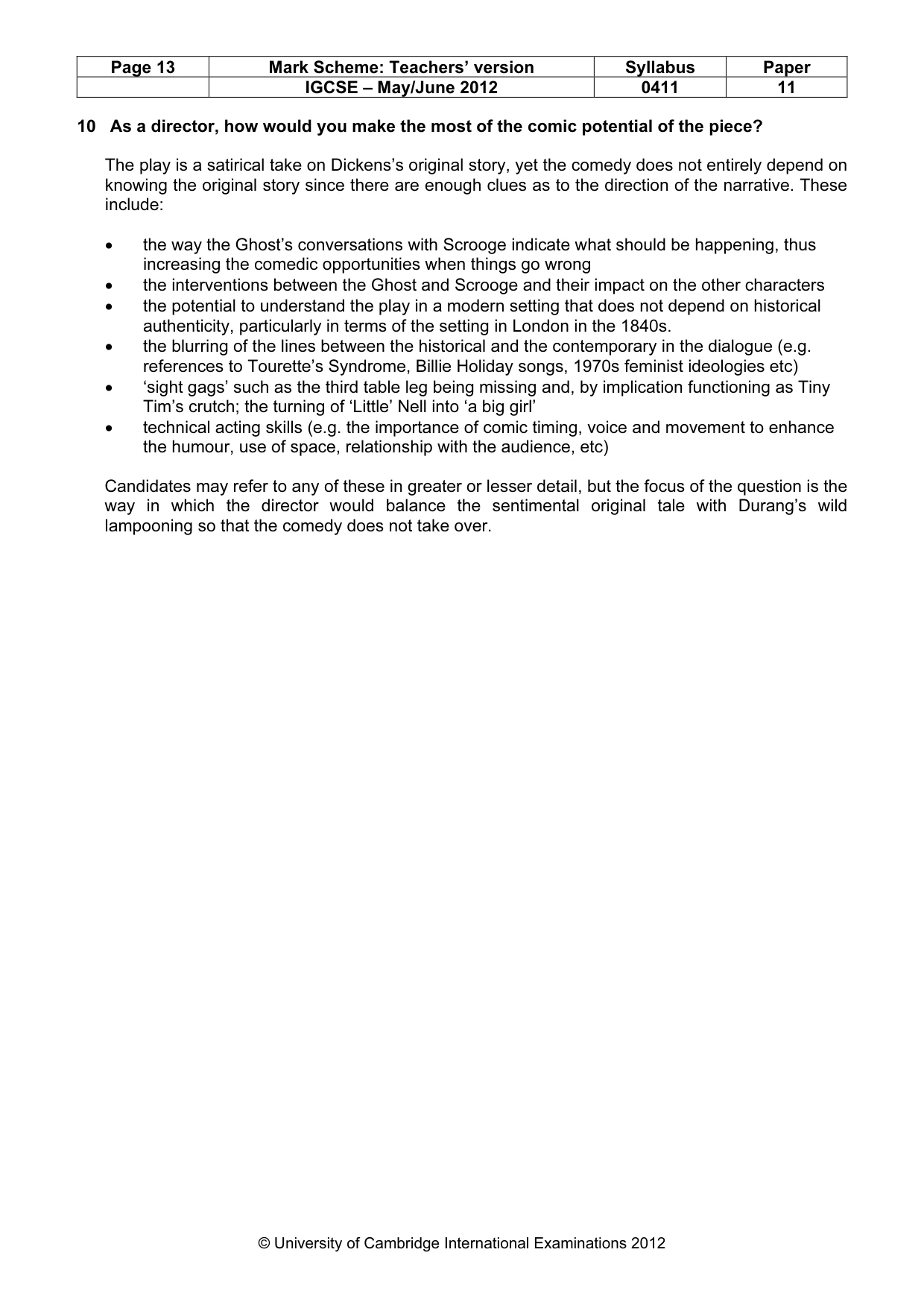 Mark scheme, page 13 of 22
