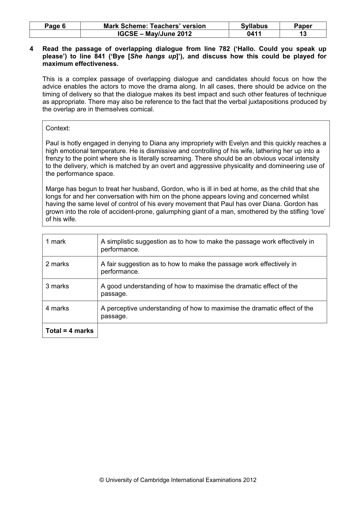Mark scheme, page 6 of 22
