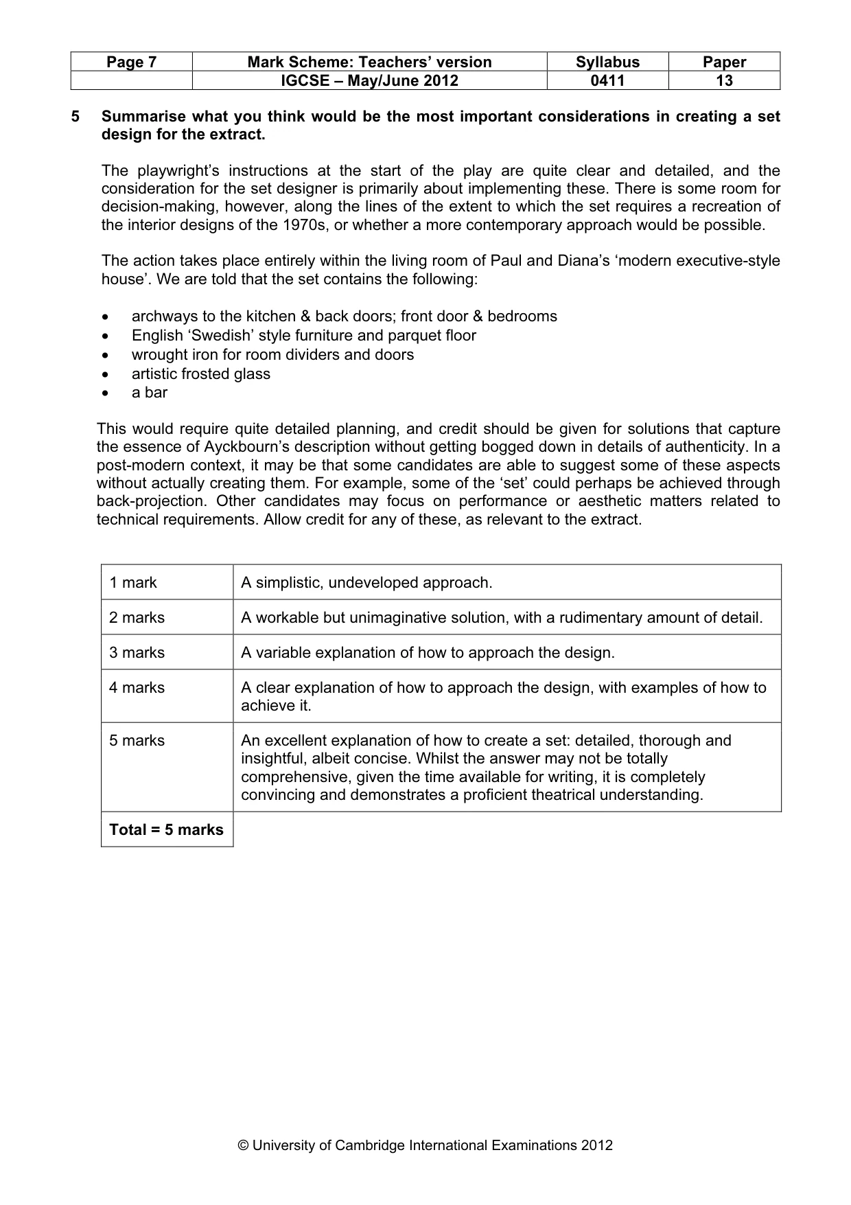 Mark scheme, page 7 of 22