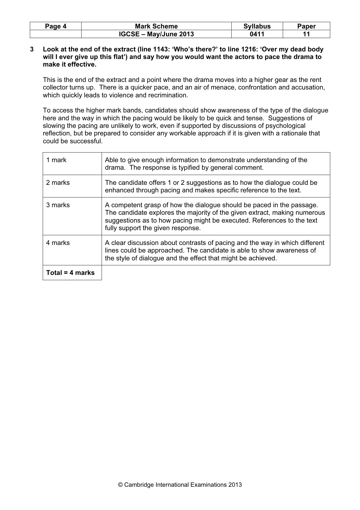 Mark scheme, page 4 of 18