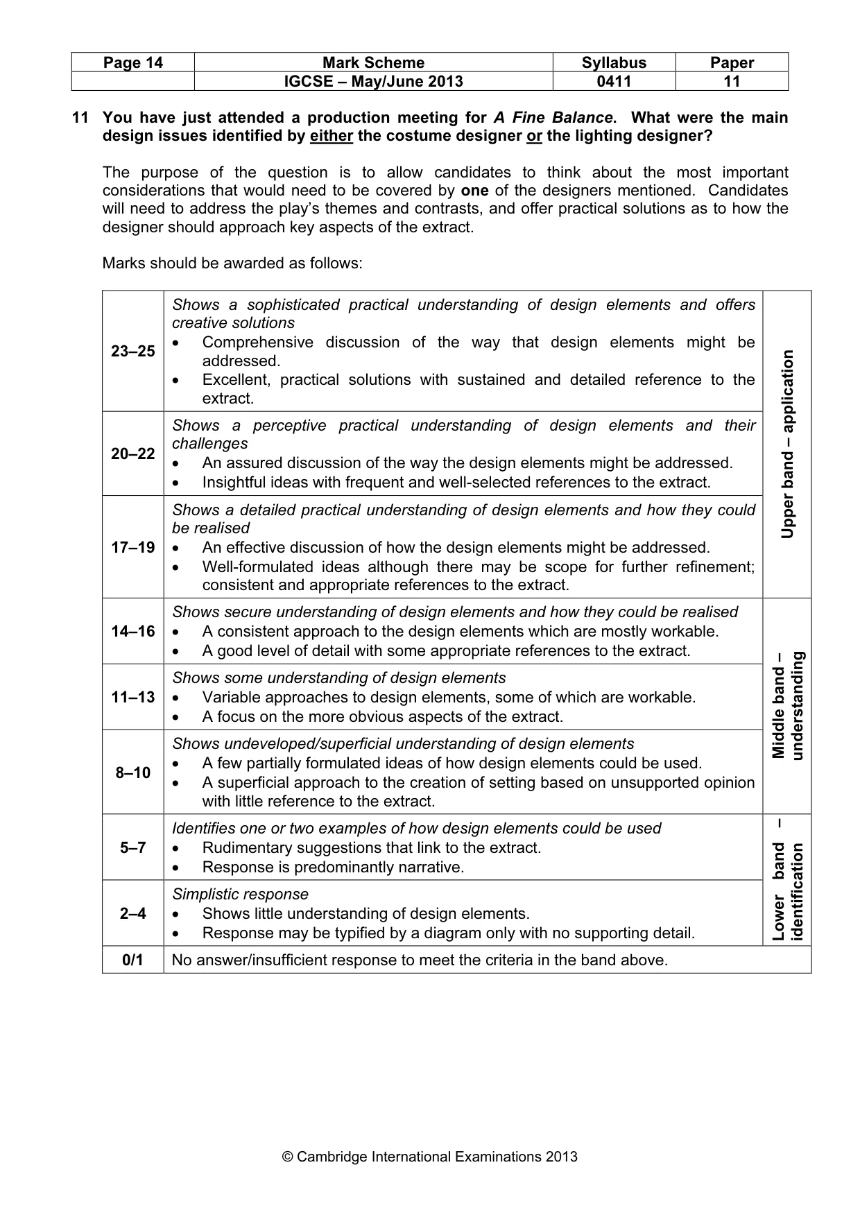 Mark scheme, page 14 of 18