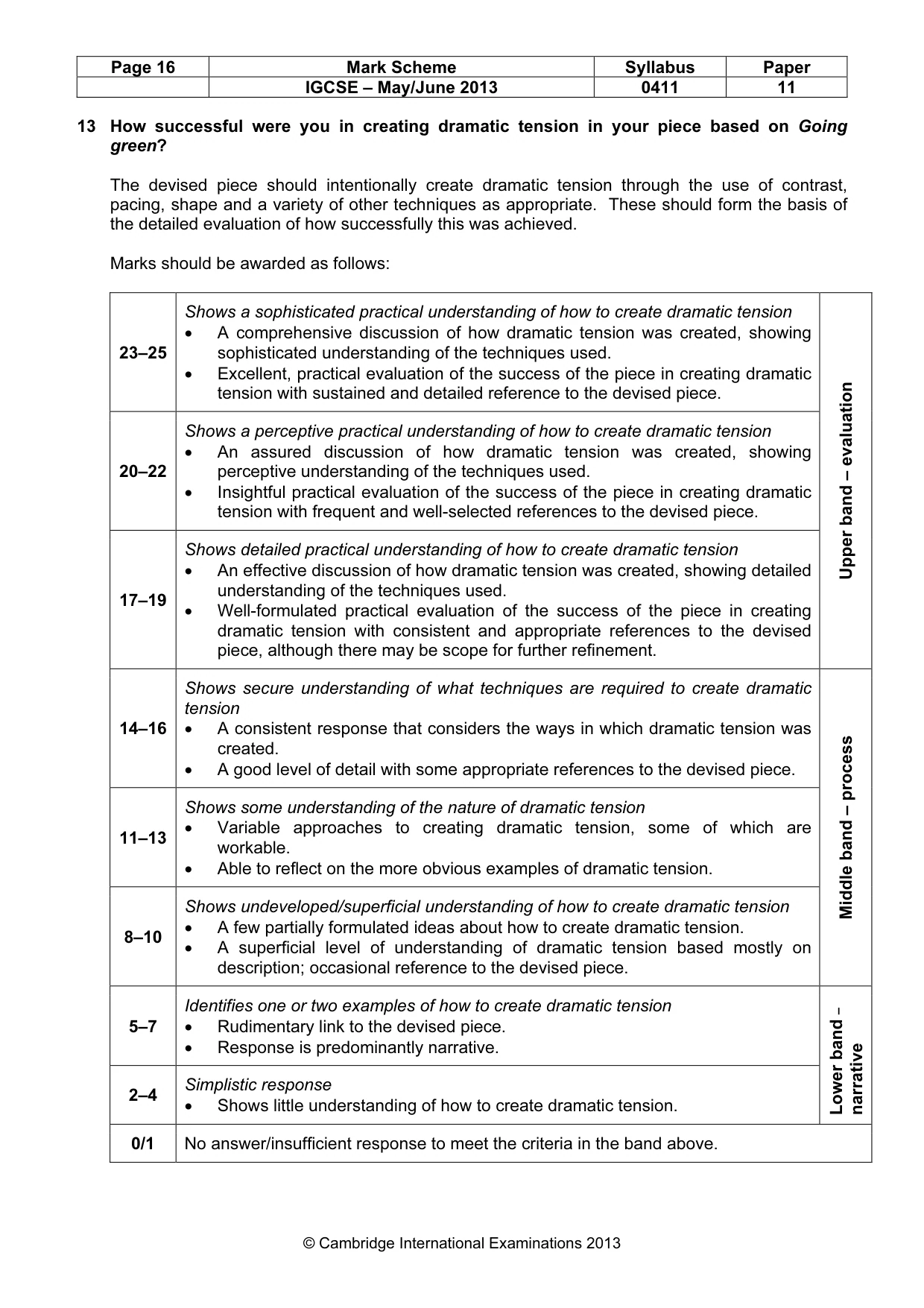 Mark scheme, page 16 of 18