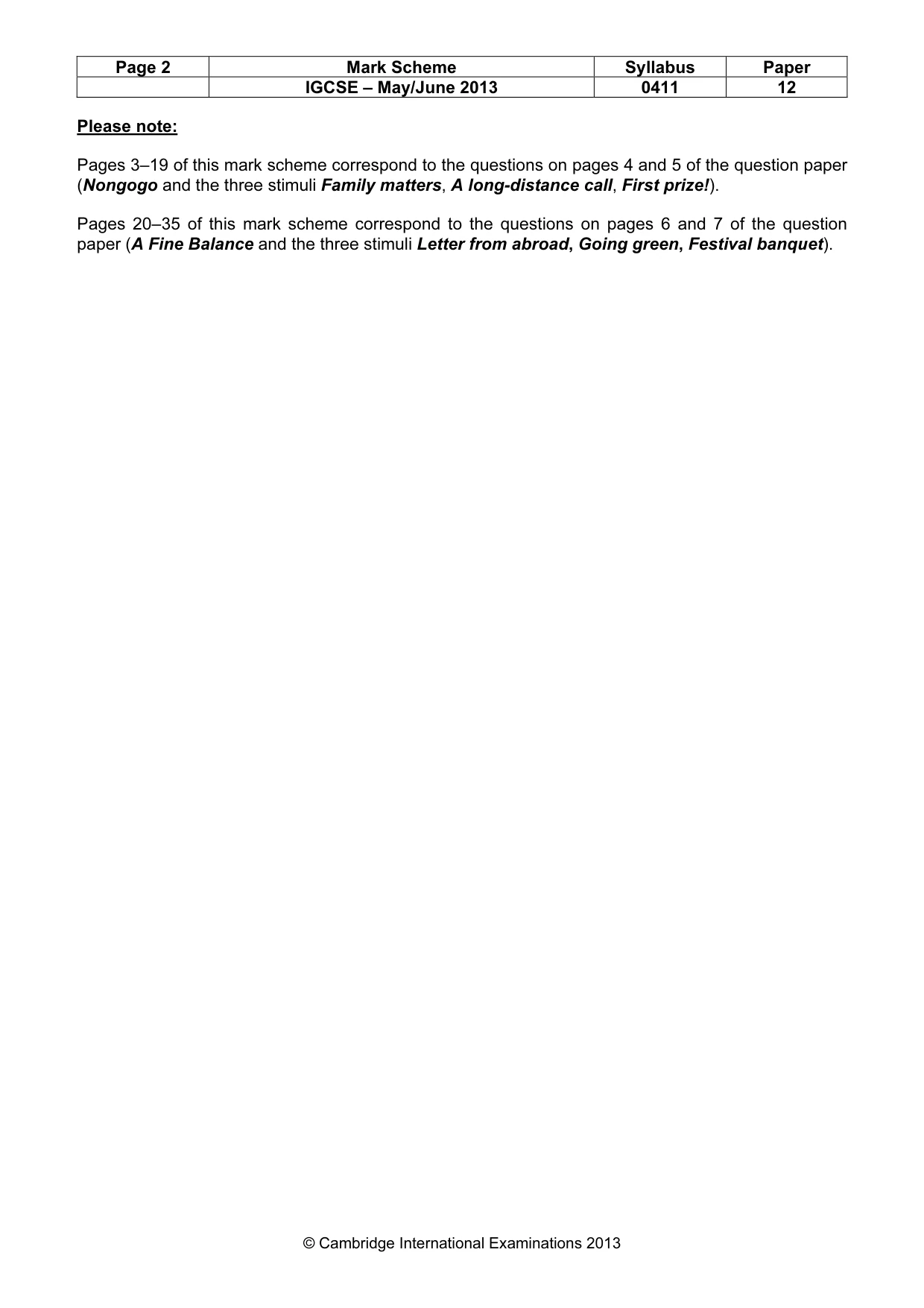 Mark scheme, page 2 of 35