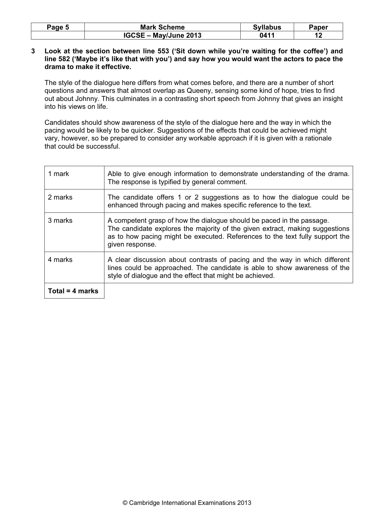 Mark scheme, page 5 of 35