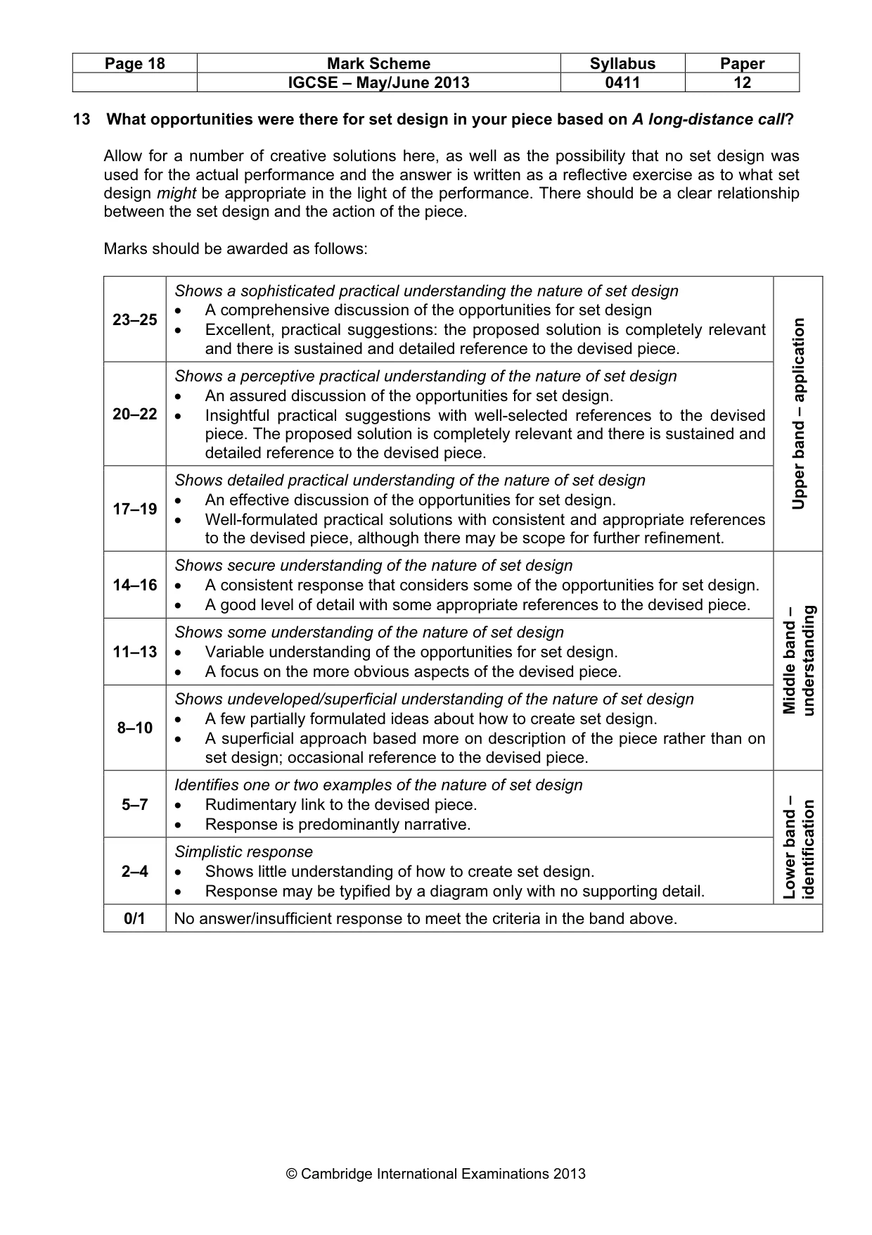 Mark scheme, page 18 of 35