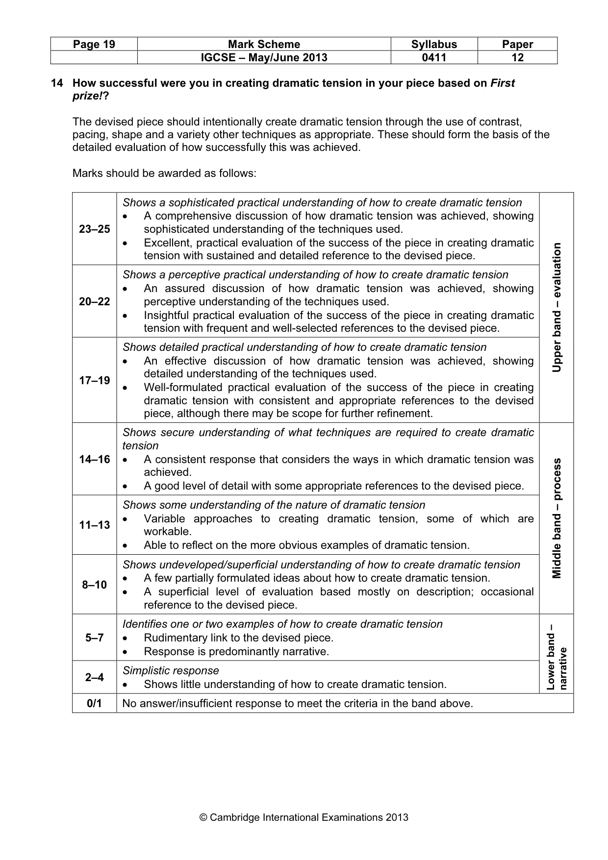 Mark scheme, page 19 of 35