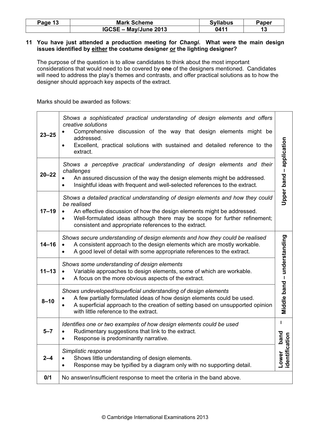 Mark scheme, page 13 of 16