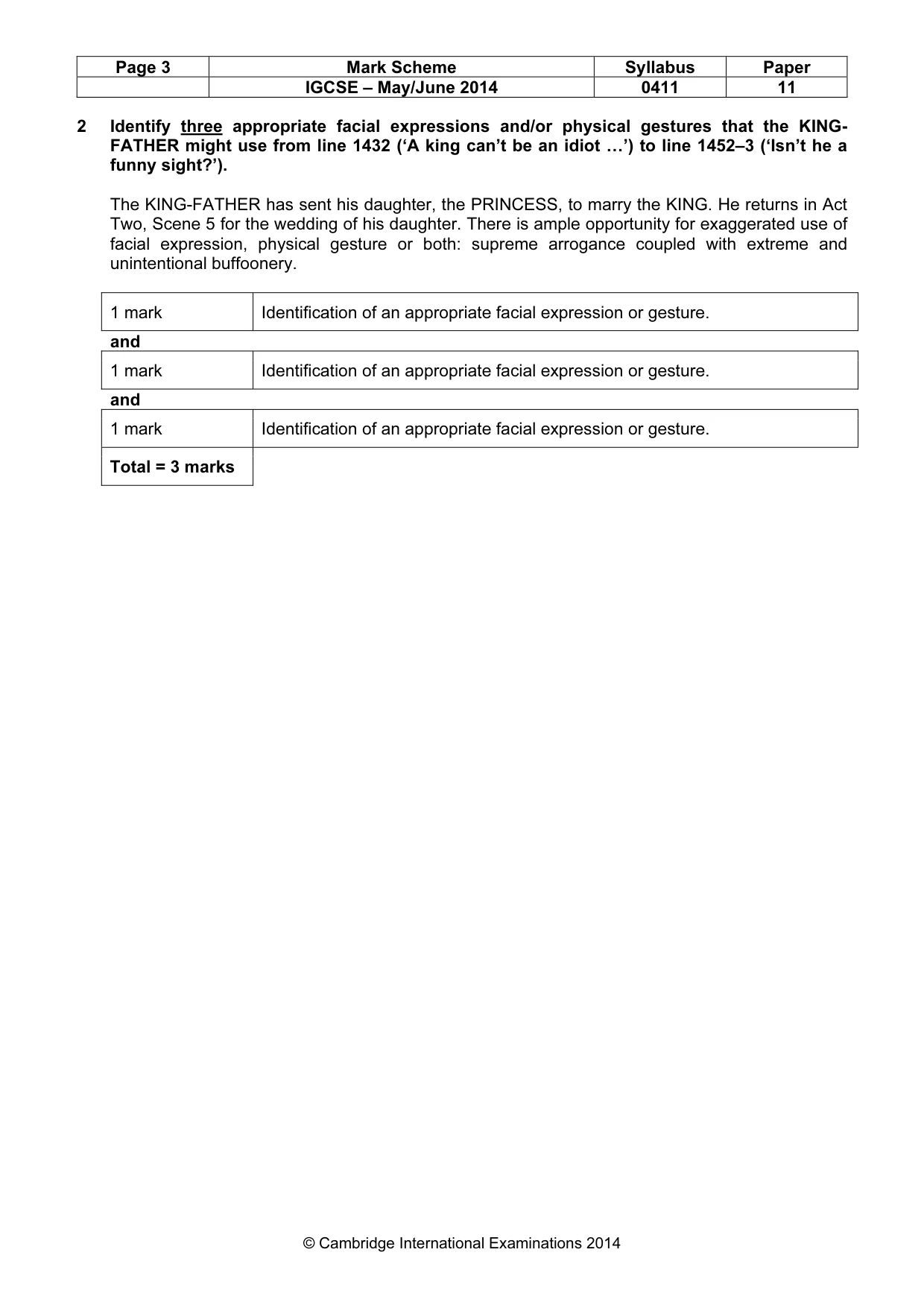 Mark scheme, page 3 of 17