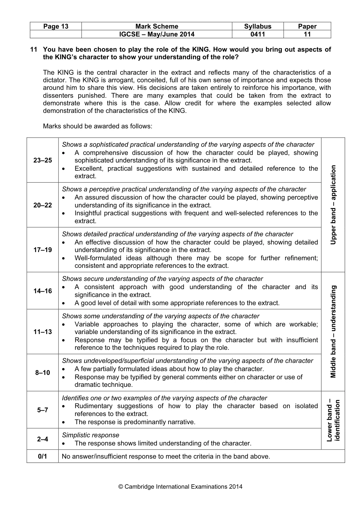 Mark scheme, page 13 of 17