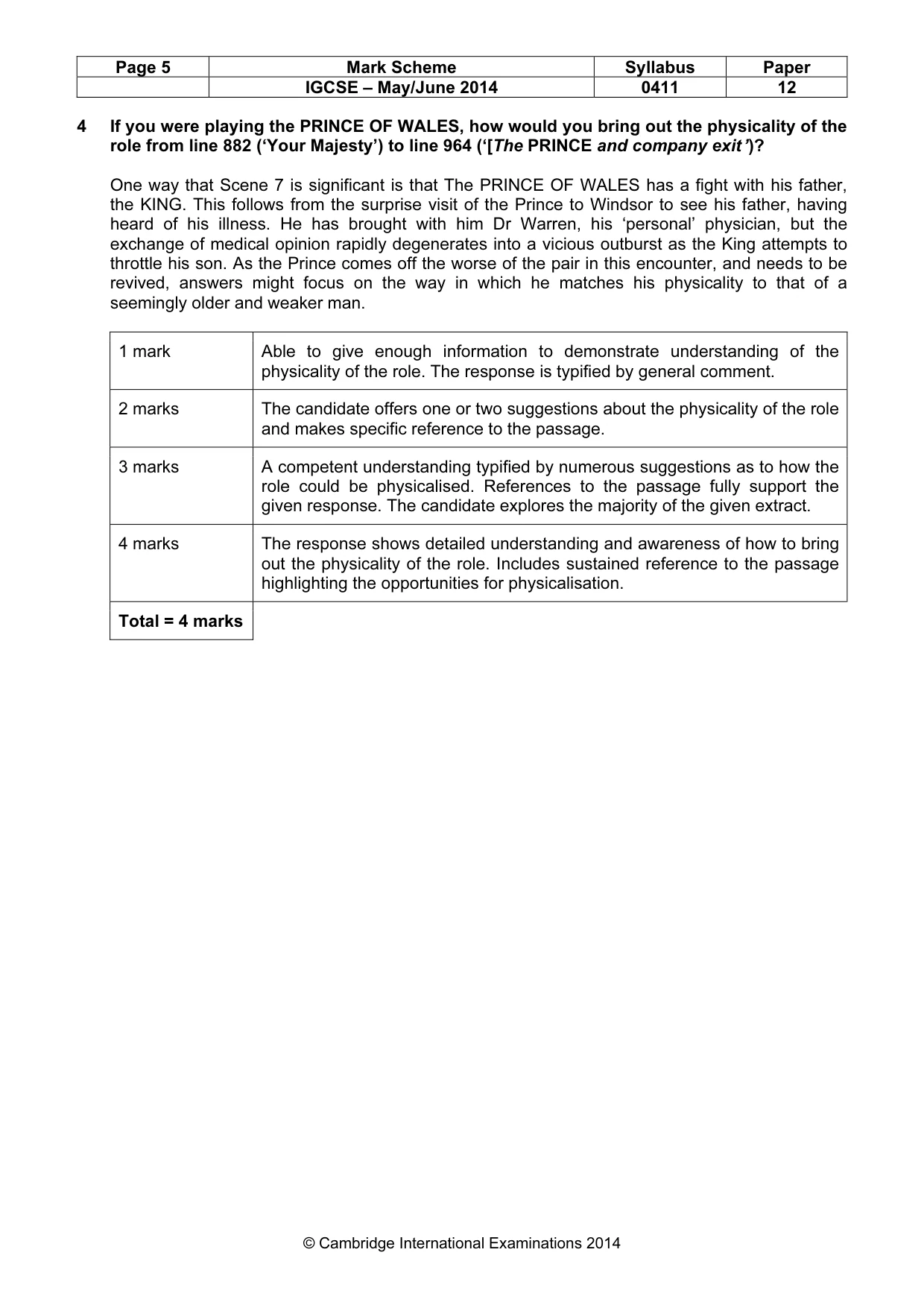Mark scheme, page 5 of 21