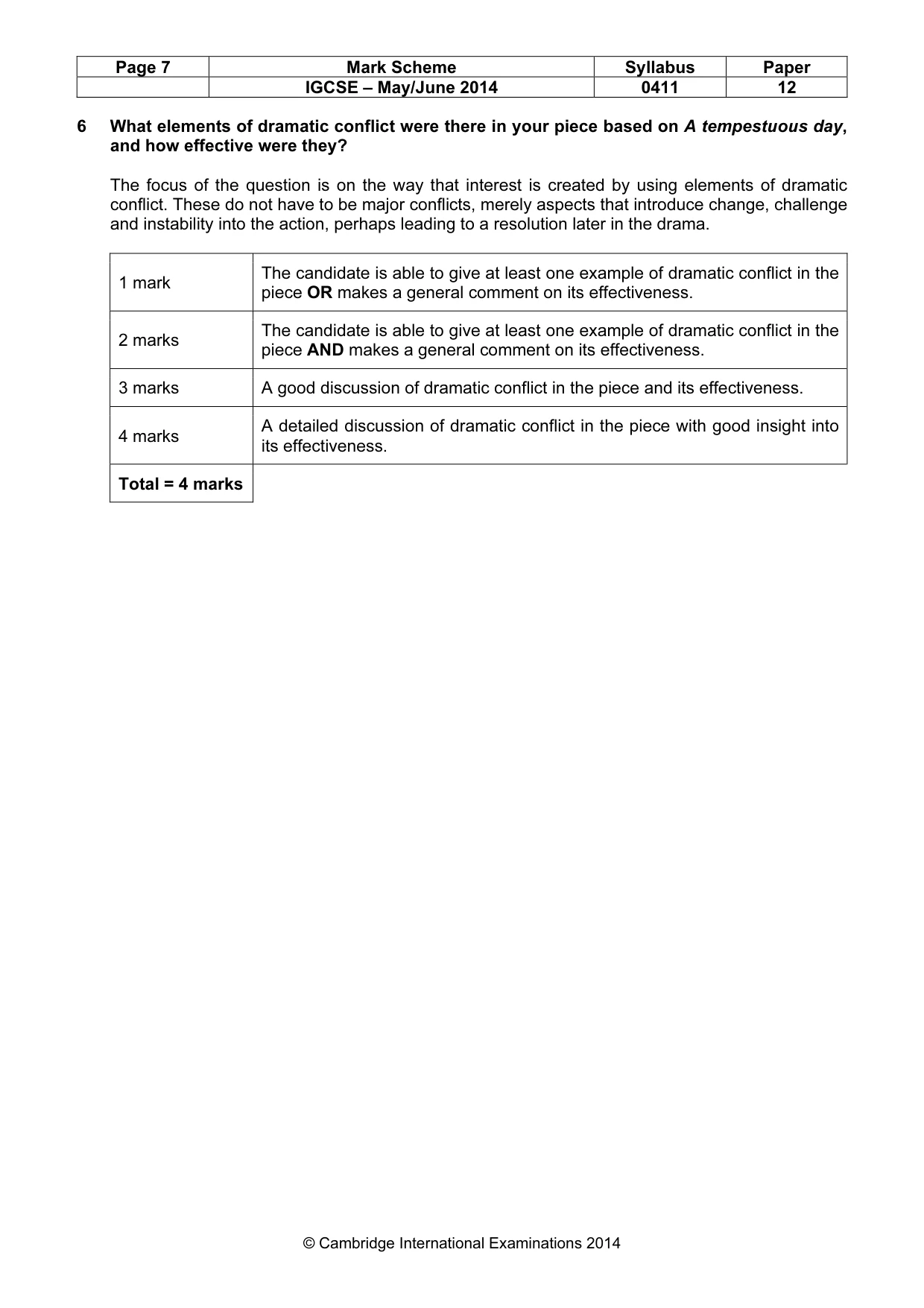 Mark scheme, page 7 of 21