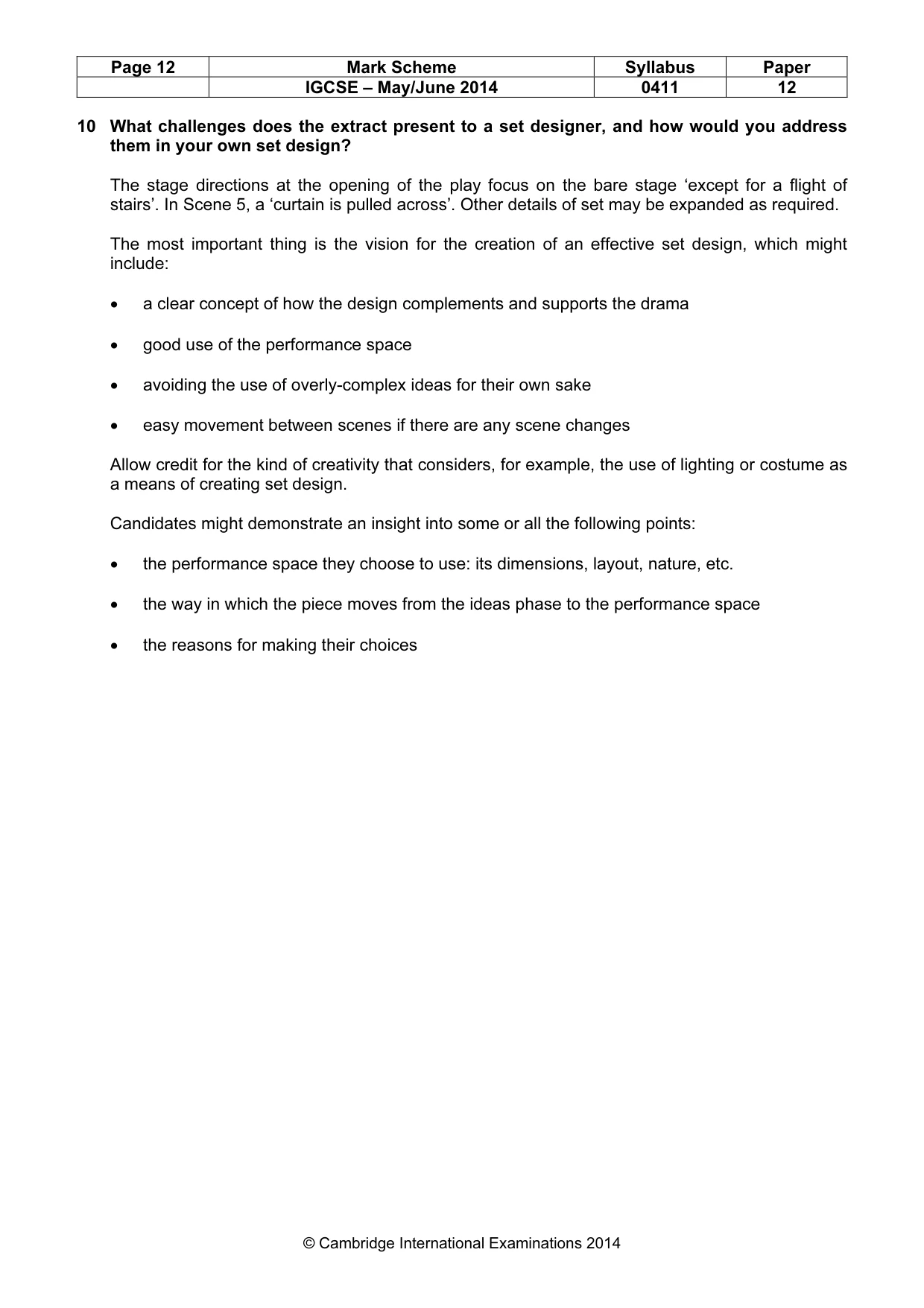 Mark scheme, page 12 of 21