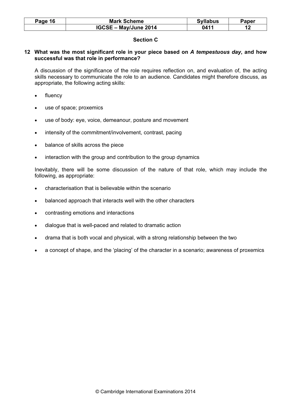 Mark scheme, page 16 of 21