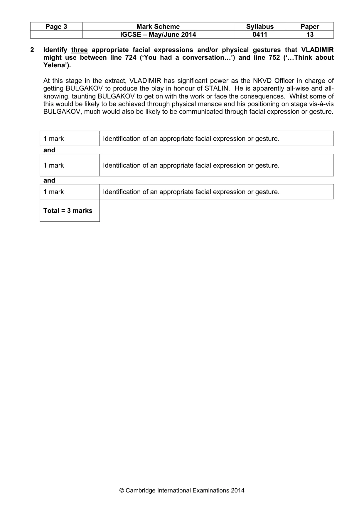 Mark scheme, page 3 of 20