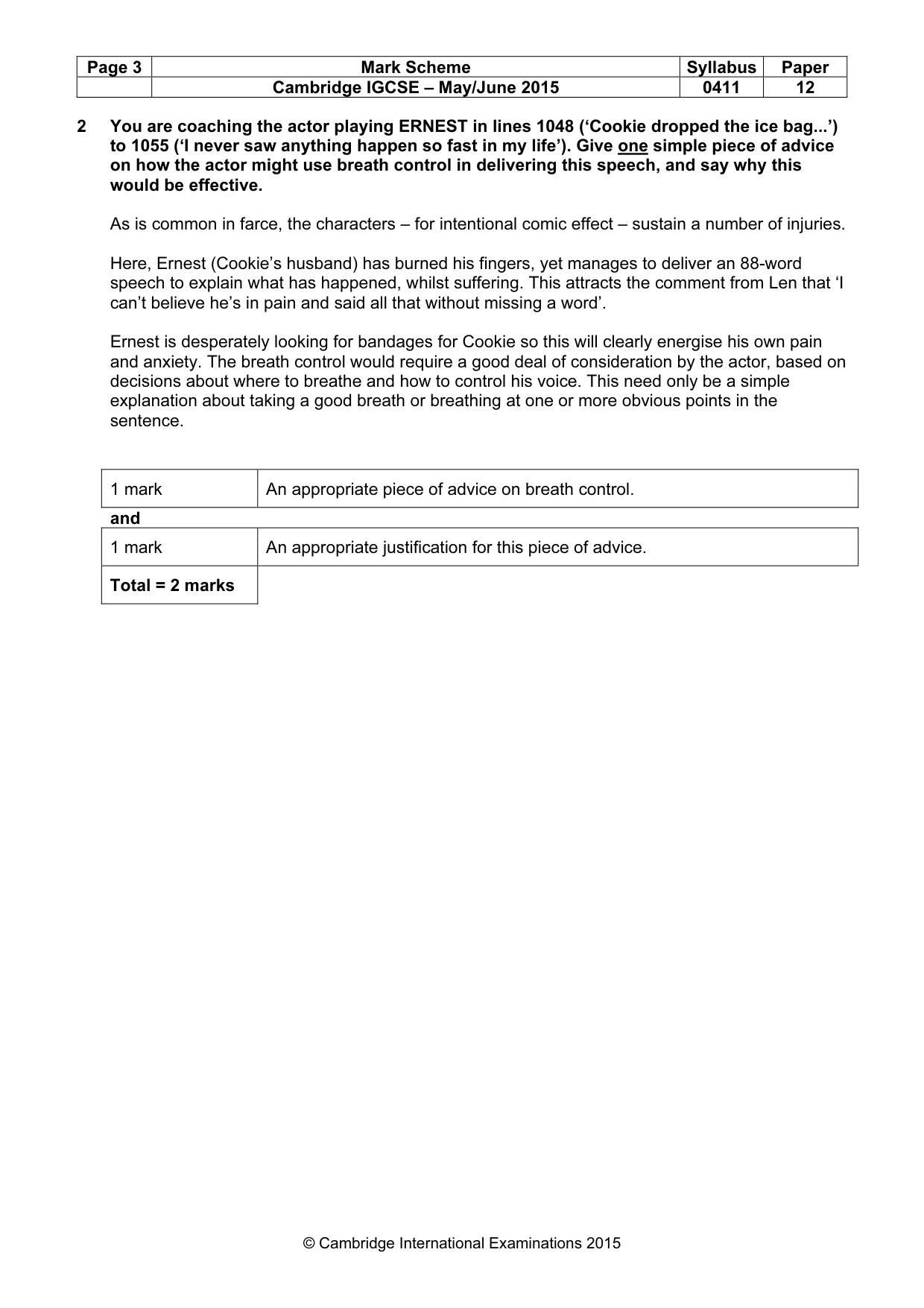 Mark scheme, page 3 of 19