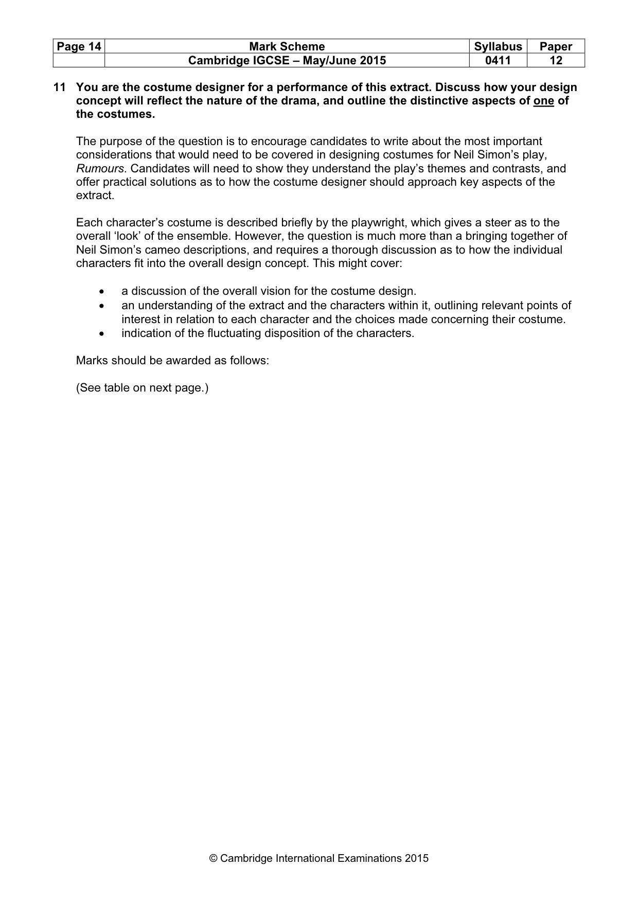 Mark scheme, page 14 of 19