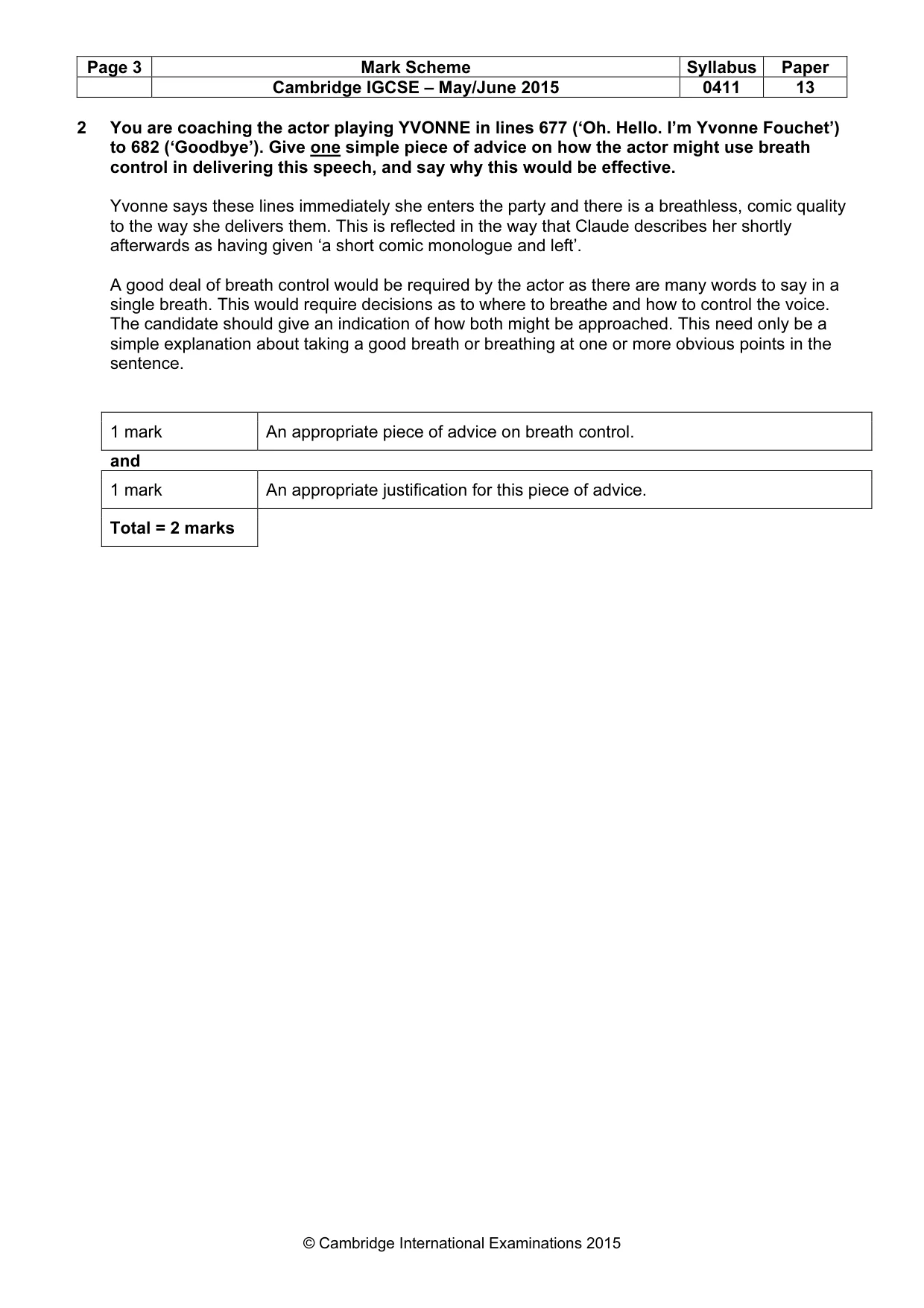Mark scheme, page 3 of 18
