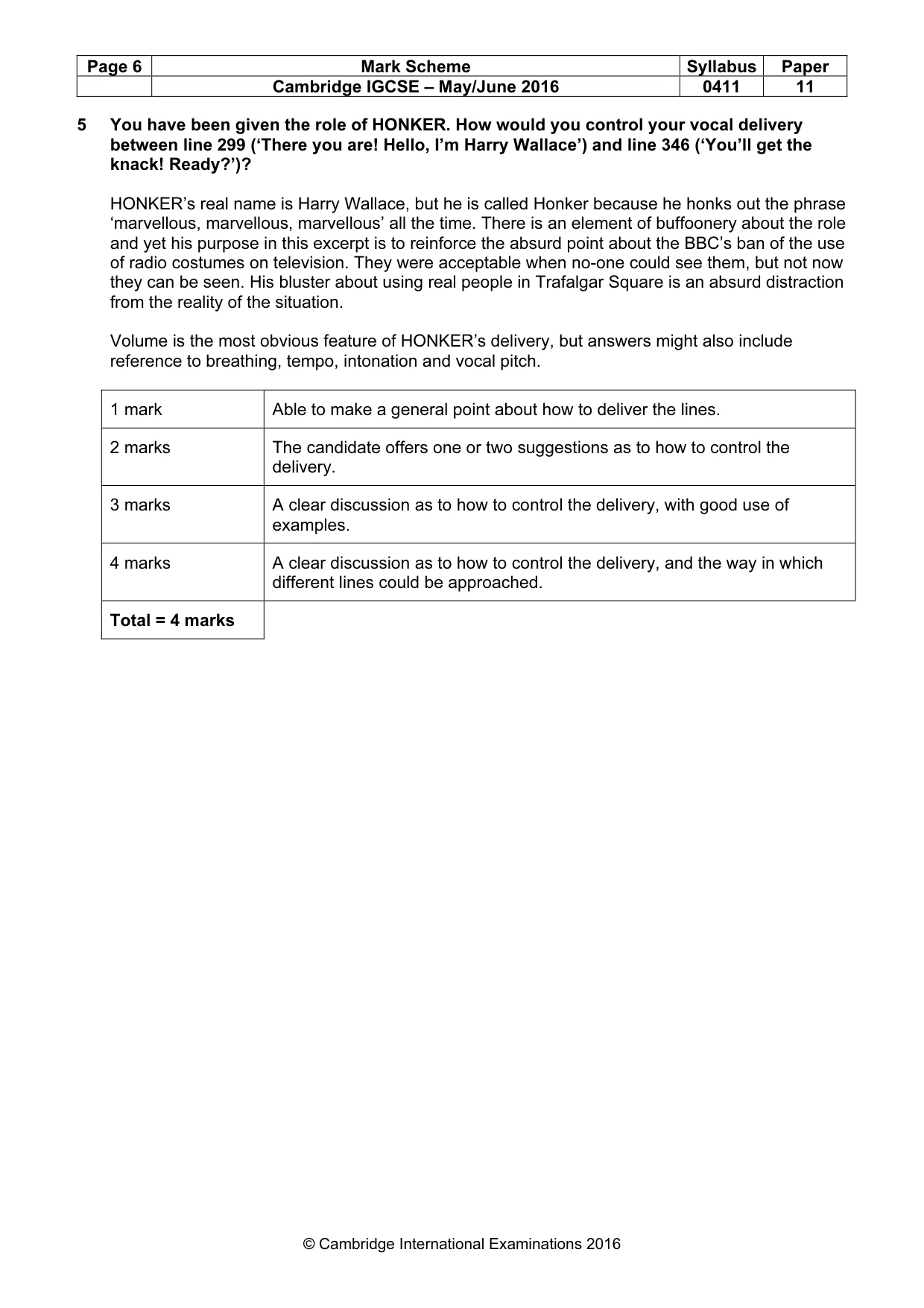 Mark scheme, page 6 of 19