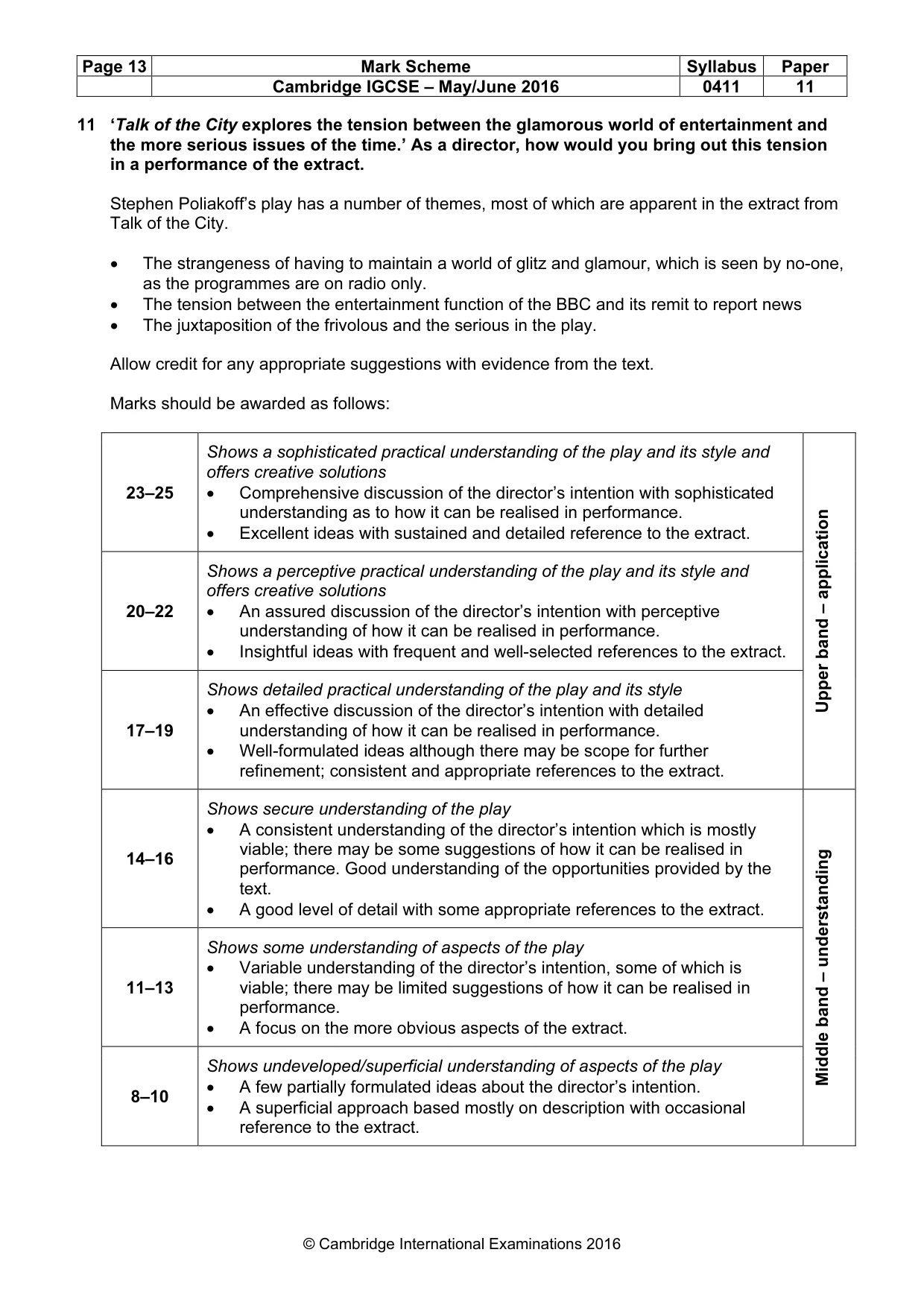Mark scheme, page 13 of 19