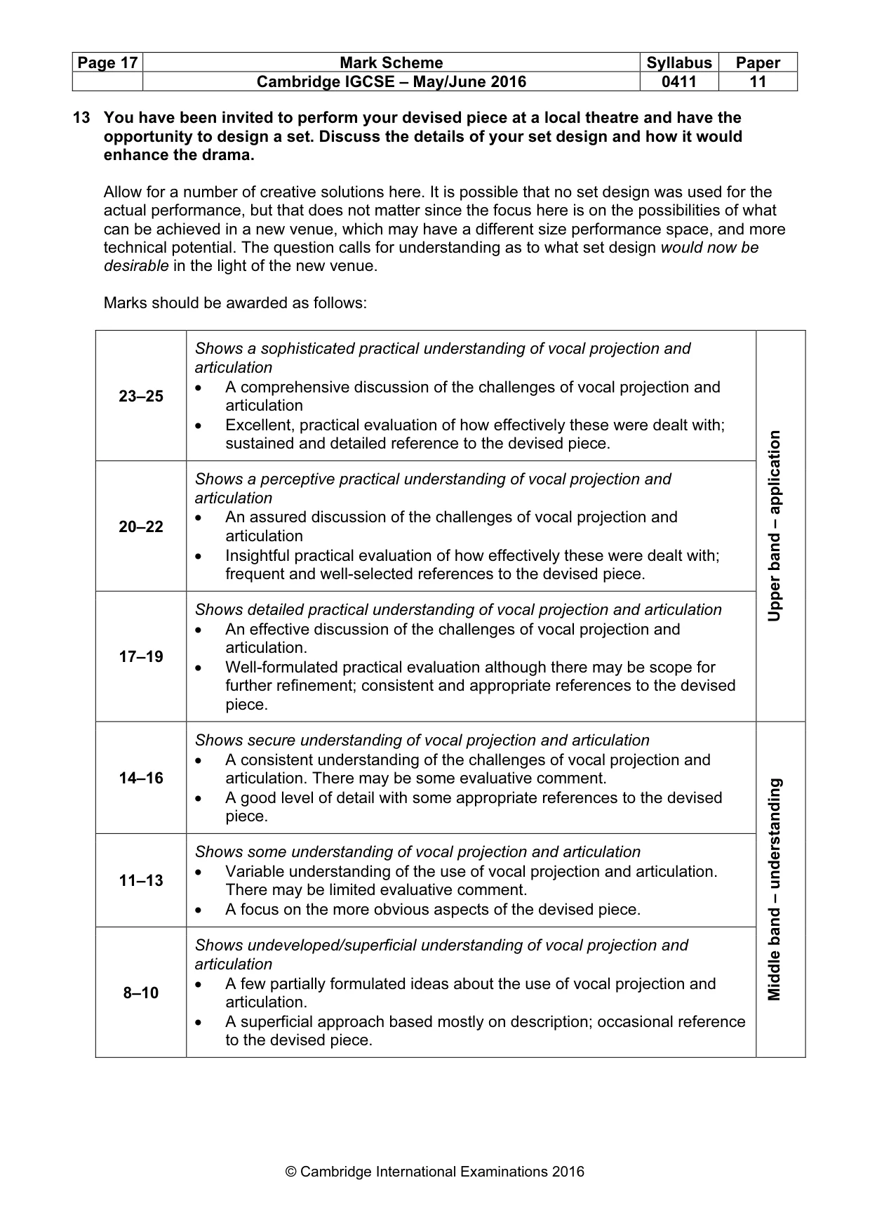Mark scheme, page 17 of 19