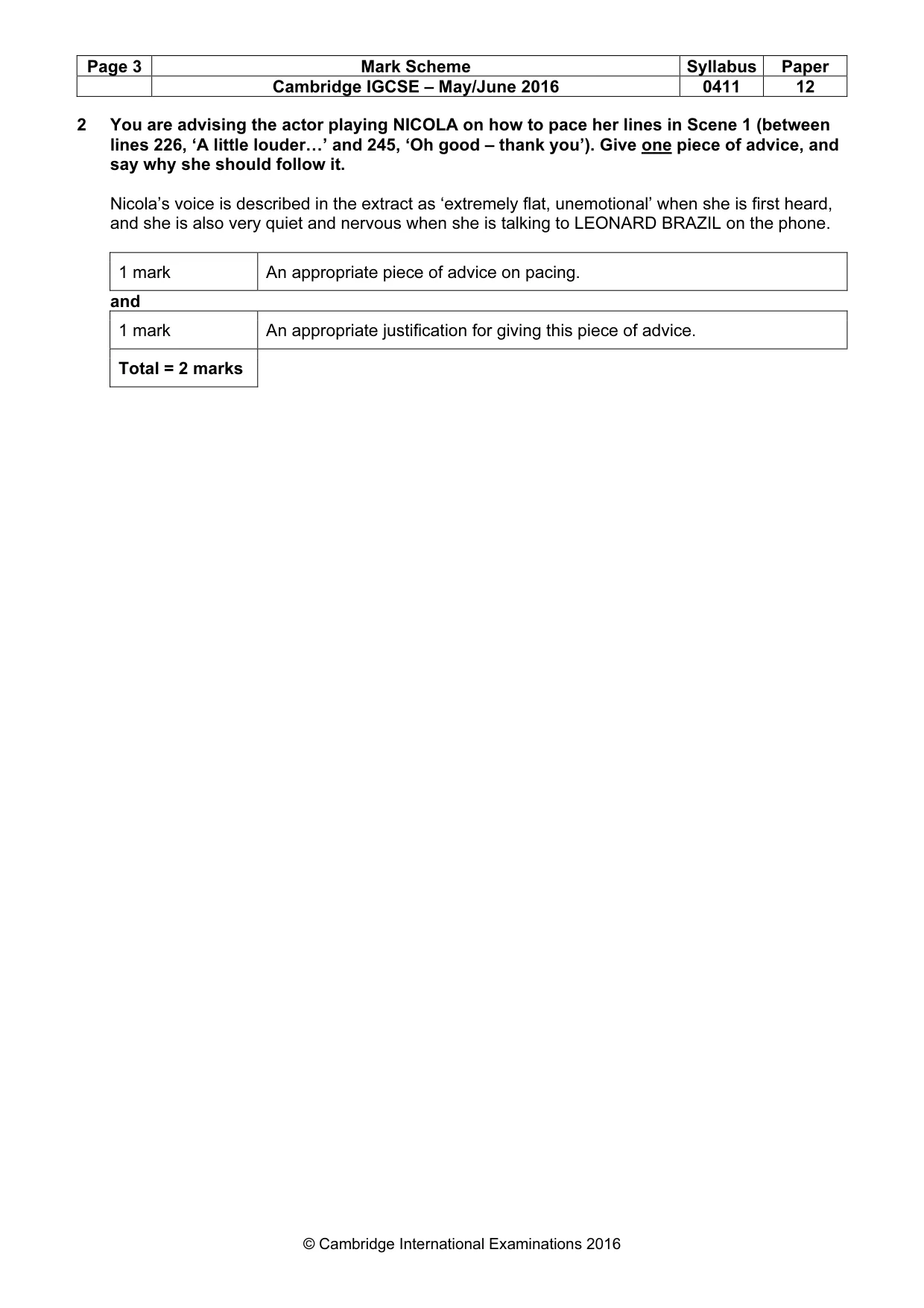 Mark scheme, page 3 of 21