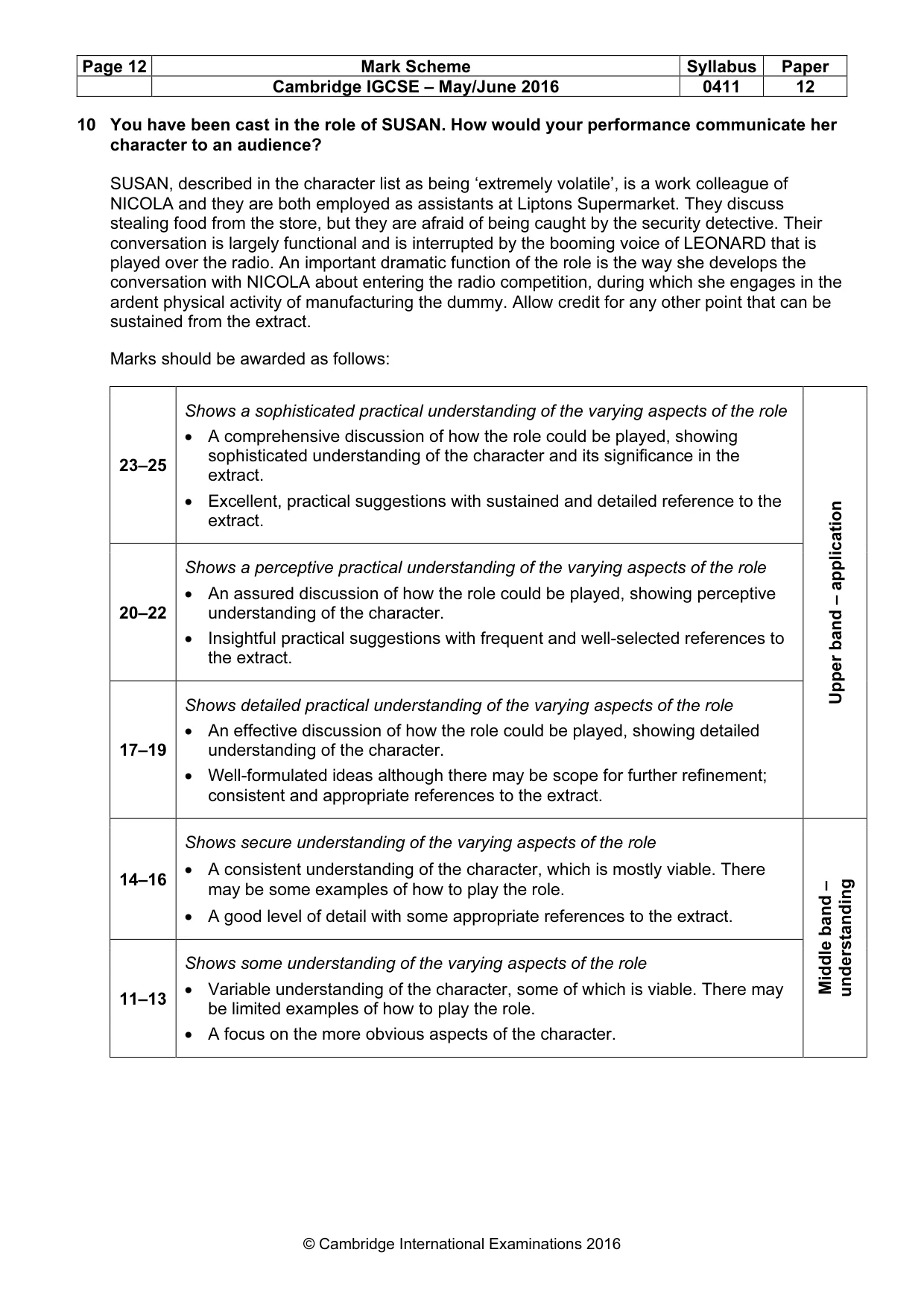 Mark scheme, page 12 of 21