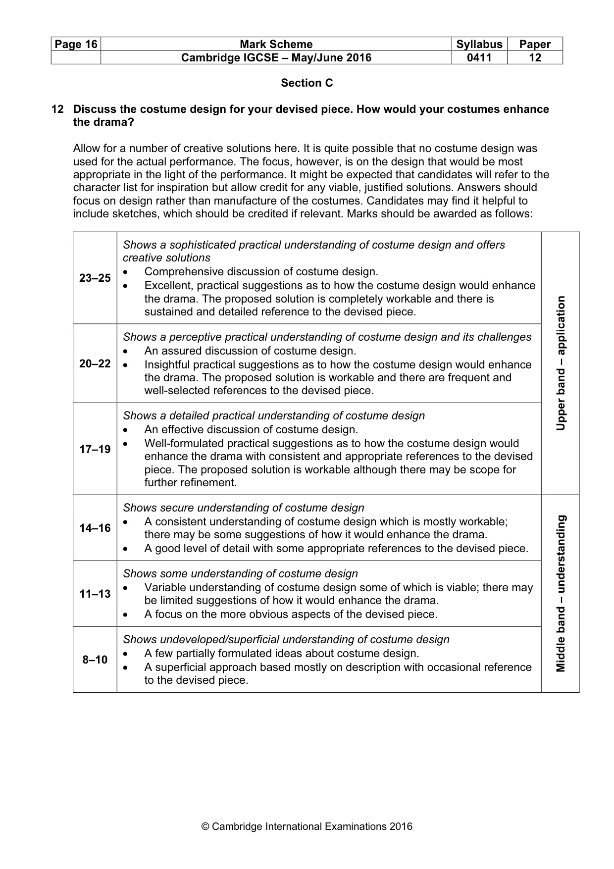 Mark scheme, page 16 of 21