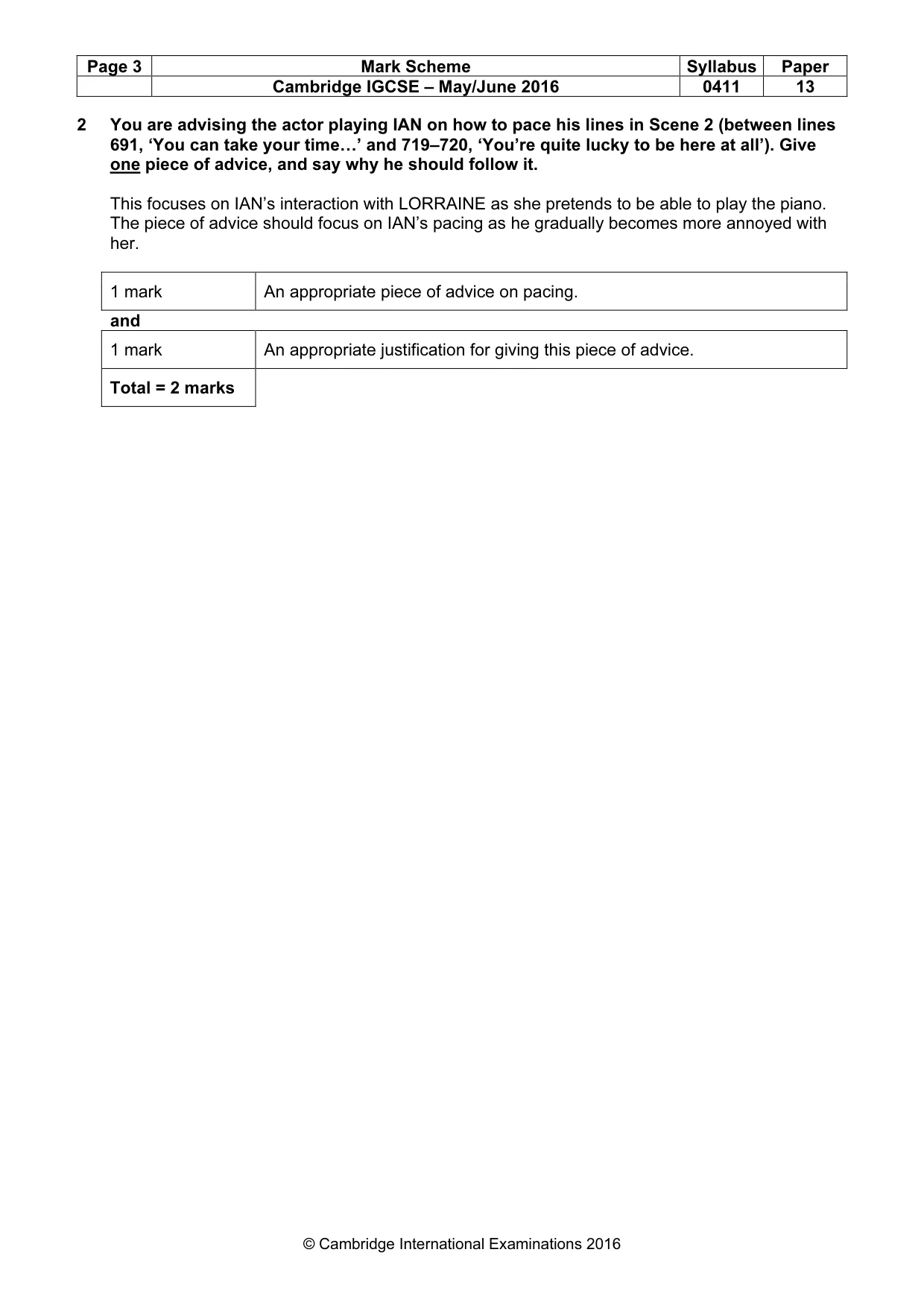Mark scheme, page 3 of 18