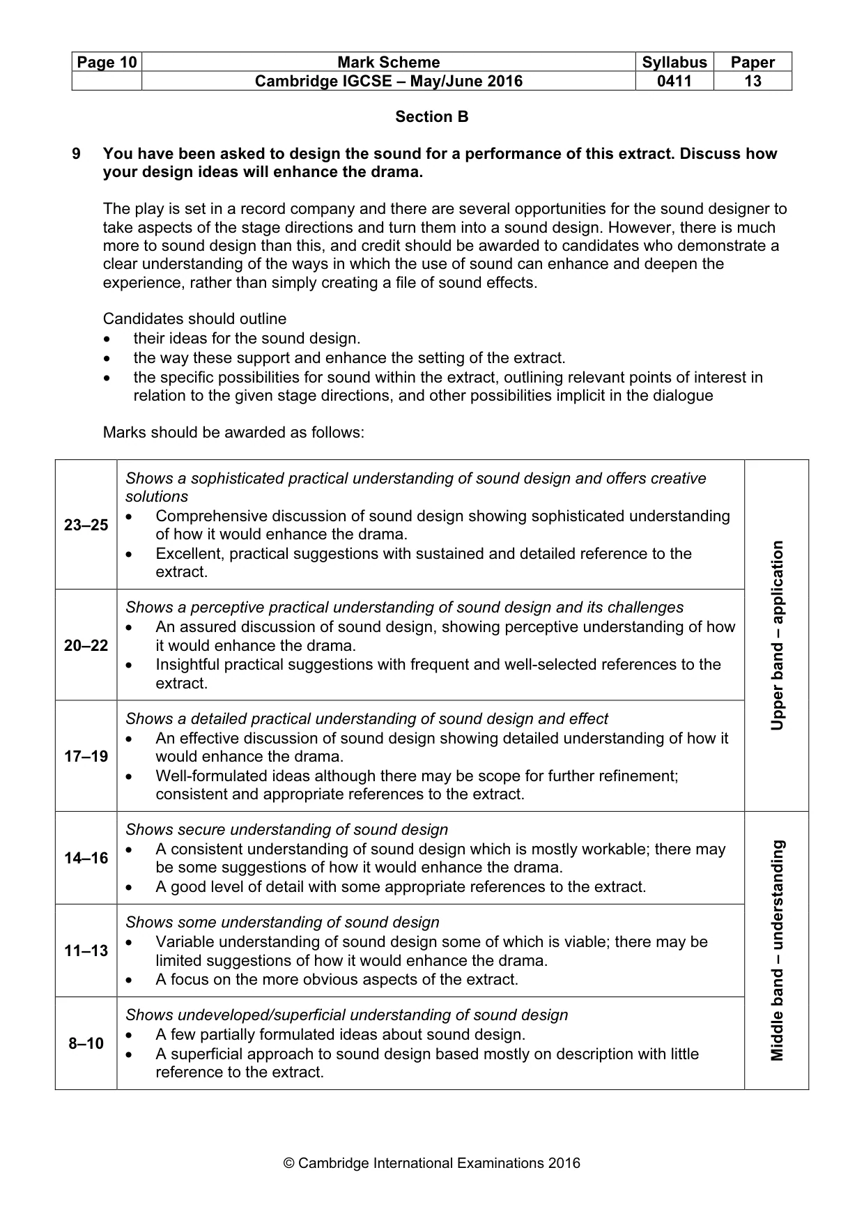 Mark scheme, page 10 of 18