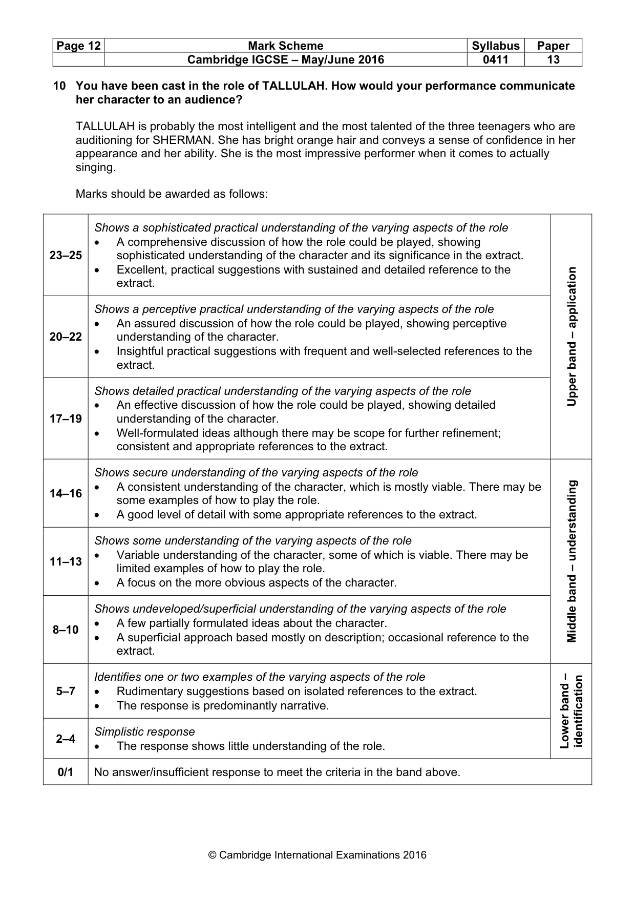 Mark scheme, page 12 of 18