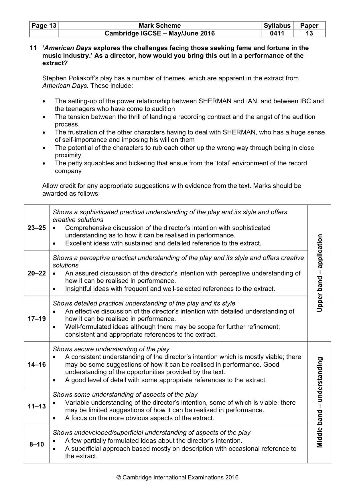Mark scheme, page 13 of 18
