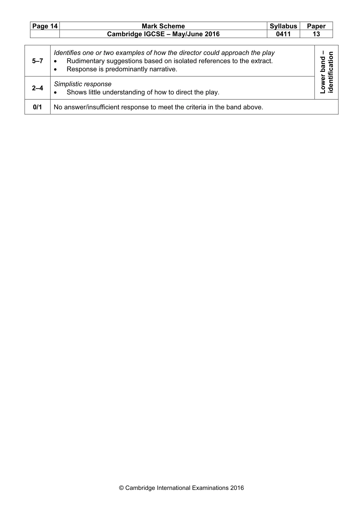 Mark scheme, page 14 of 18