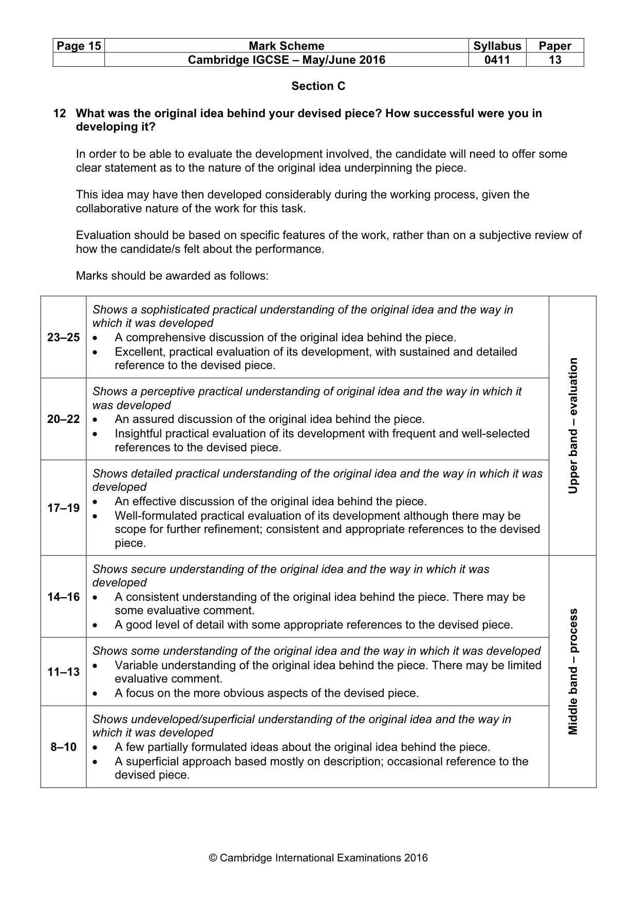 Mark scheme, page 15 of 18