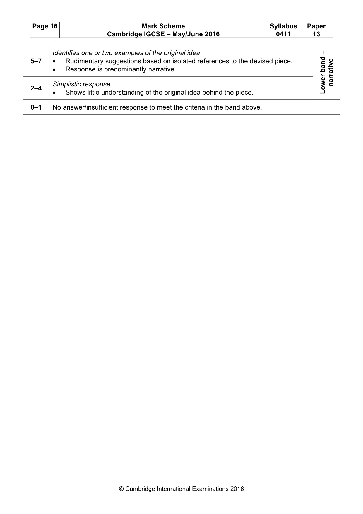 Mark scheme, page 16 of 18