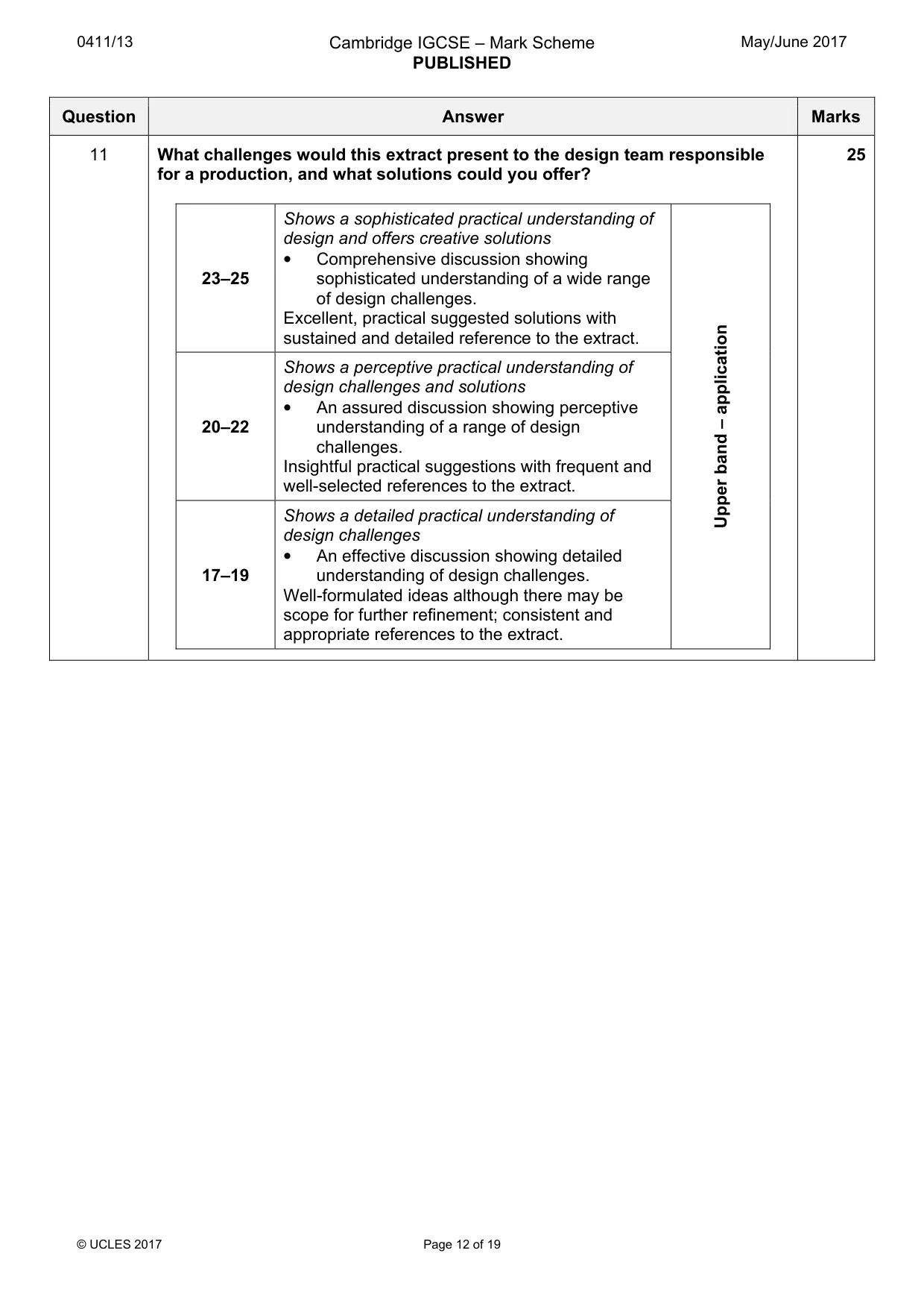 Mark scheme, page 12 of 19
