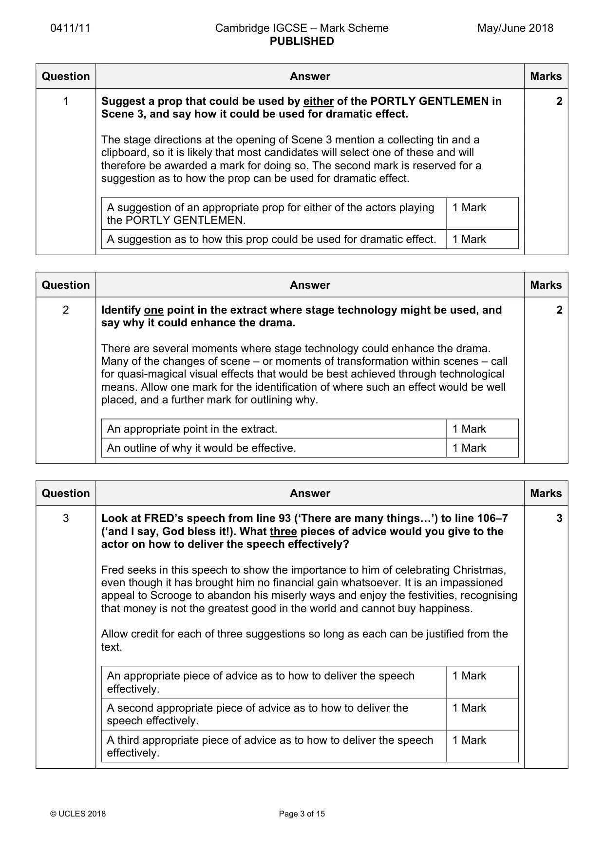Mark scheme, page 3 of 15