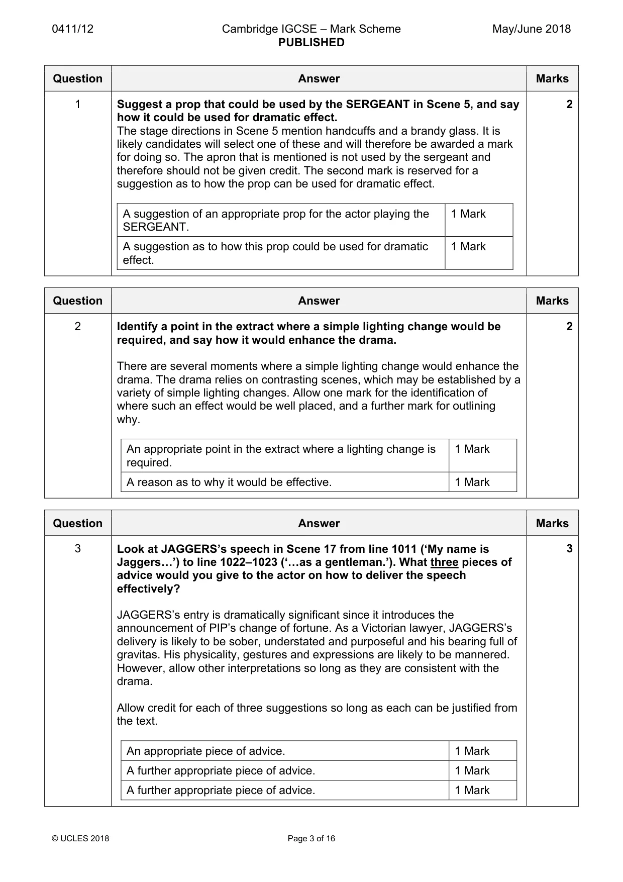 Mark scheme, page 3 of 16