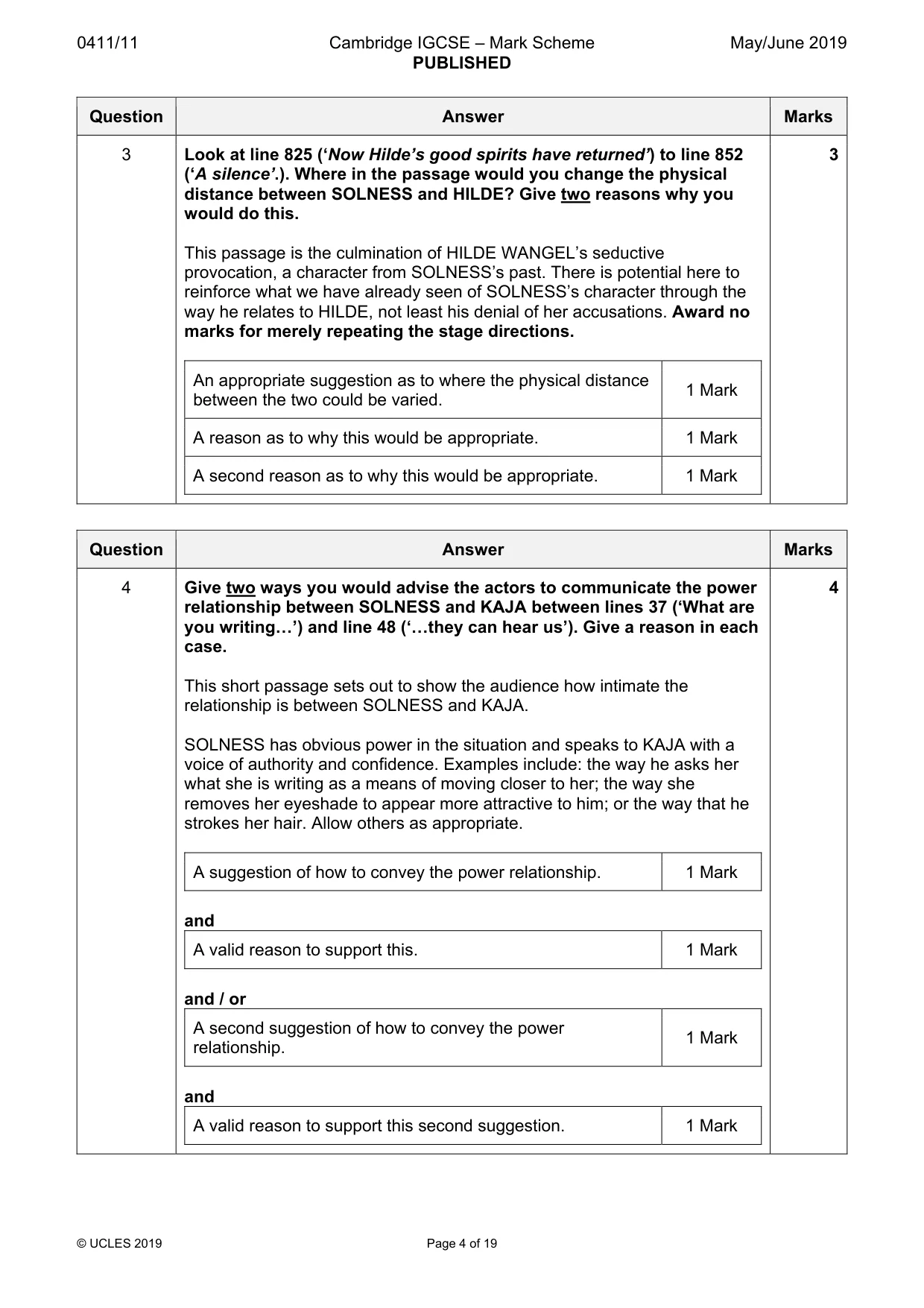 Mark scheme, page 4 of 19