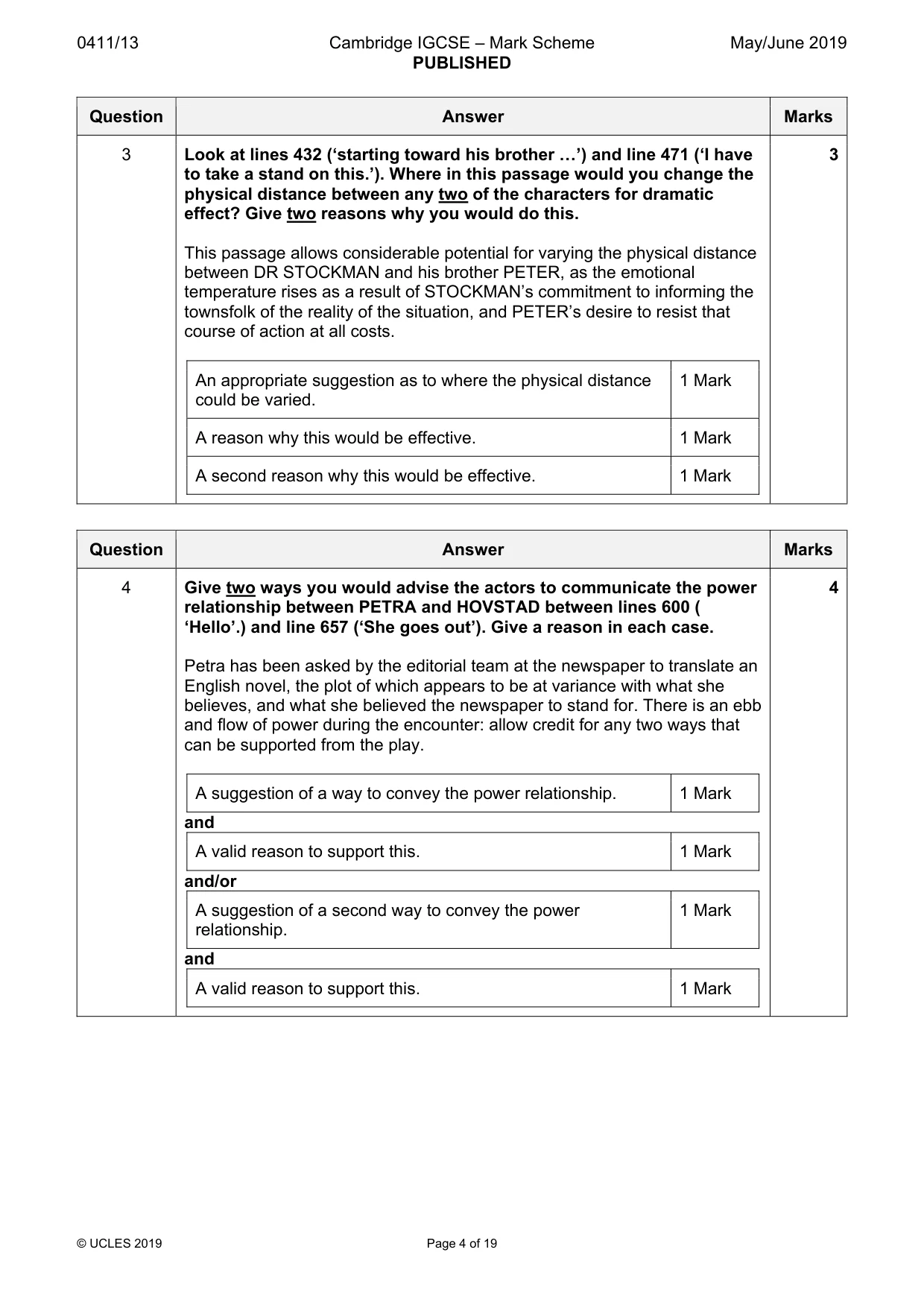 Mark scheme, page 4 of 19
