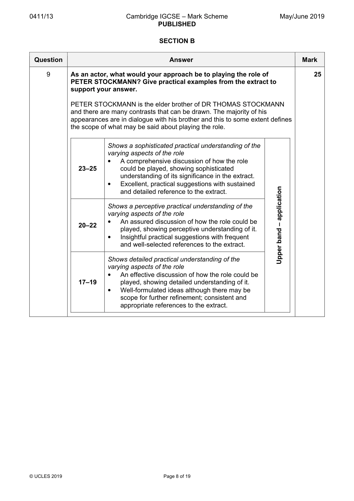 Mark scheme, page 8 of 19
