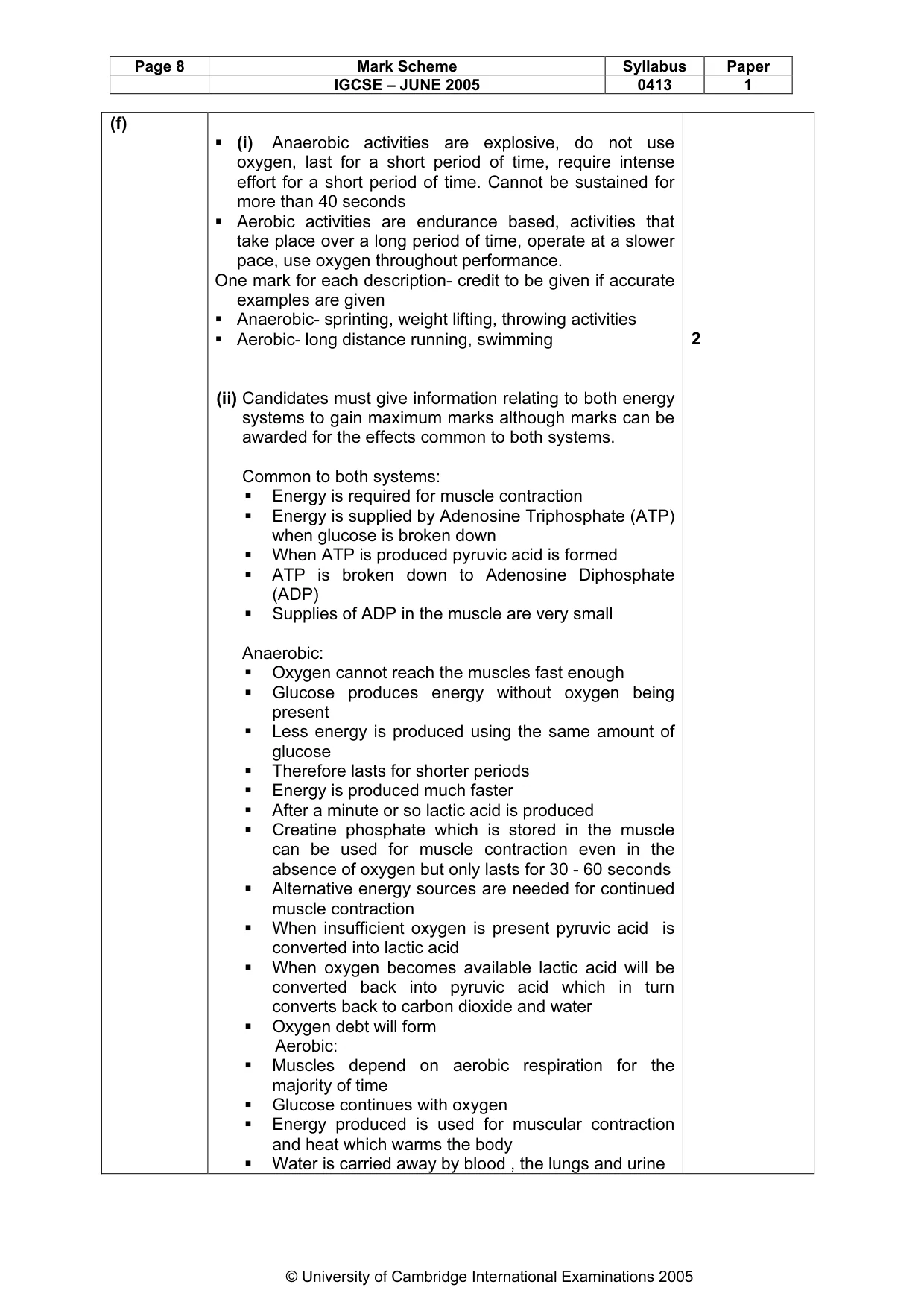 Mark scheme, page 11 of 14