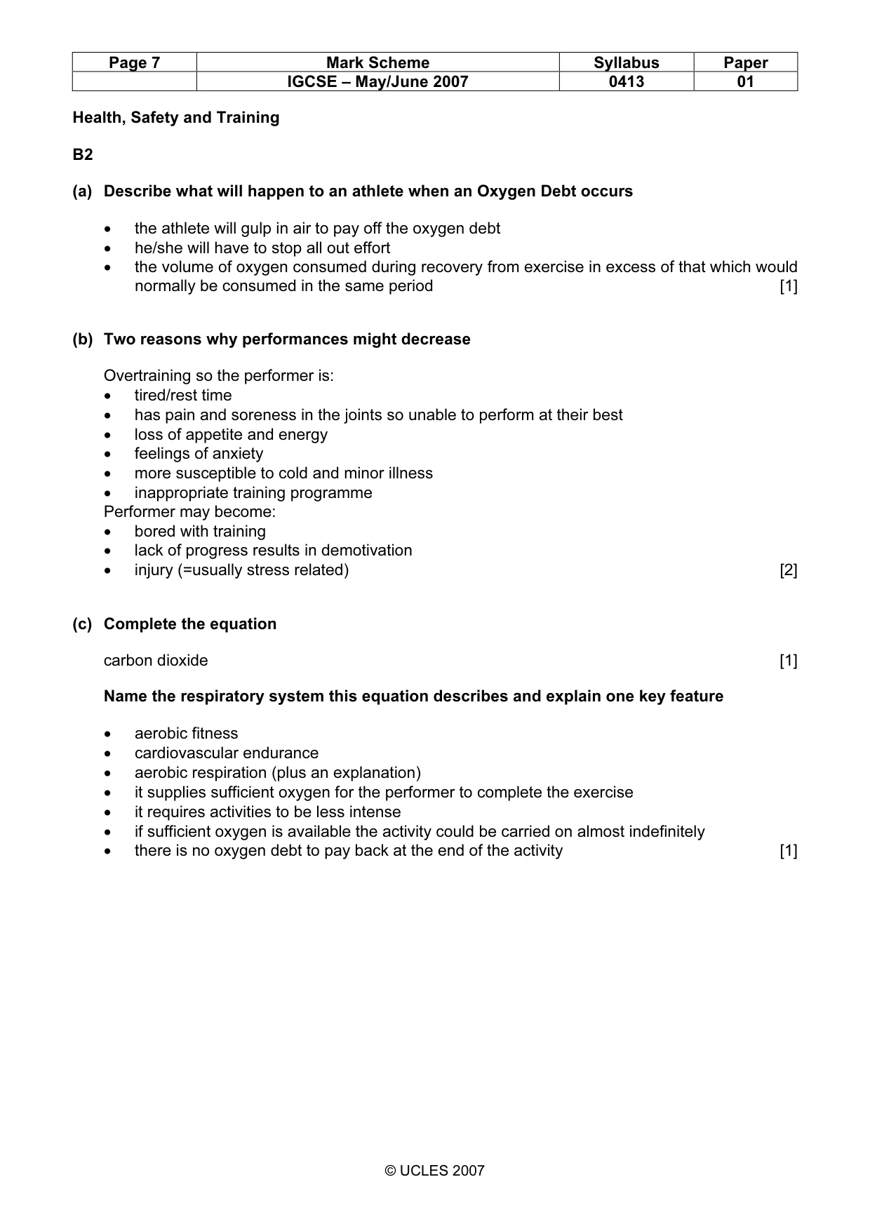 Mark scheme, page 7 of 12